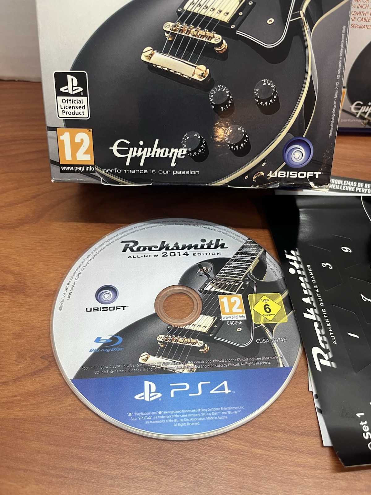ROCKSMITH 2014 EDITION REMASTERED SONY PLAYSTATION 4 PS4 WITH REAL TONE CABLE