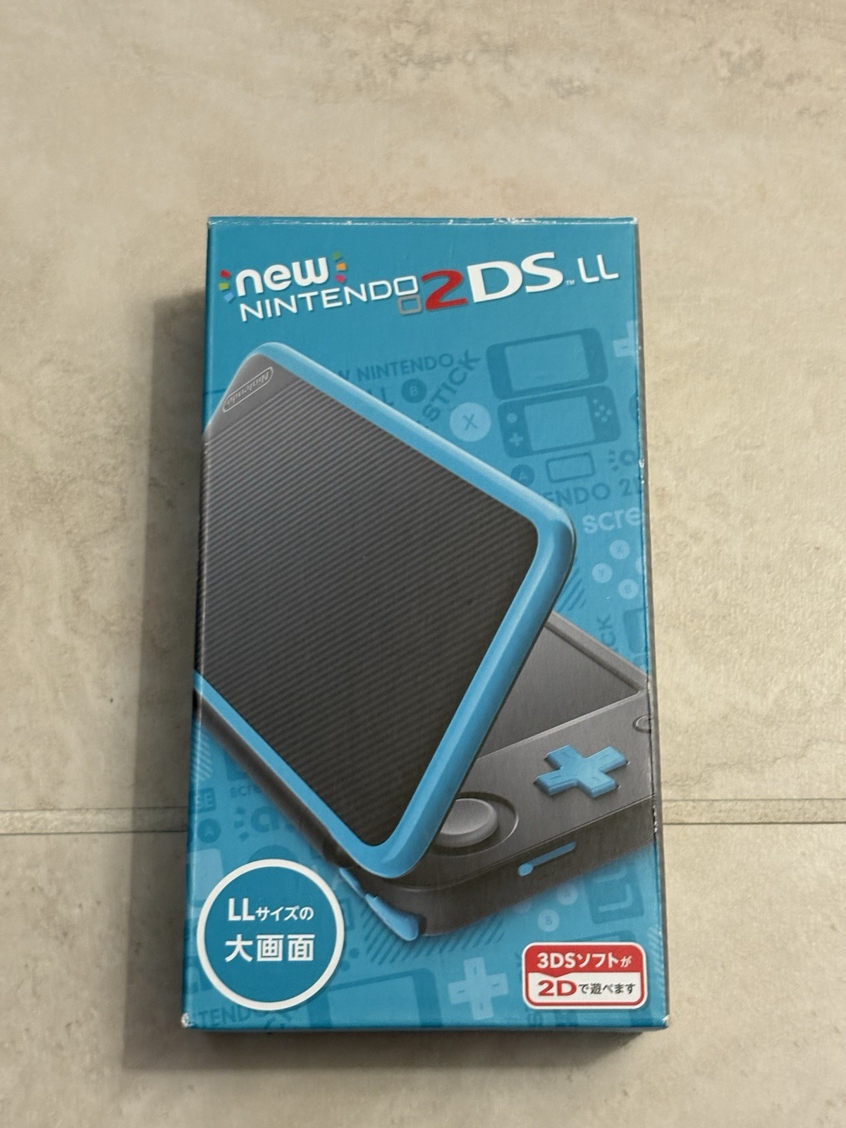 Nintendo “New” 2DS XL LL Console Black & Turquoise Complete In Box Near Mint