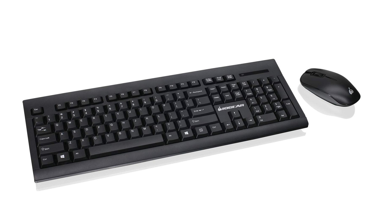IOGEAR Wireless Keyboard and Mouse – 2.4GHz Full-Size Mouse Keyboard Combo – …