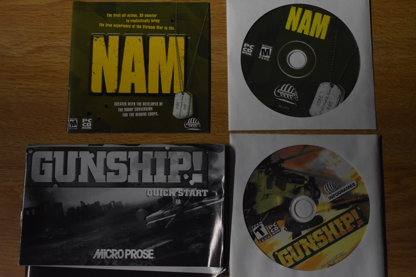 Vintage Battle Blitz 4 IN 1 Pack PC CD-ROM NOTE: Includes Nam & Gunship only
