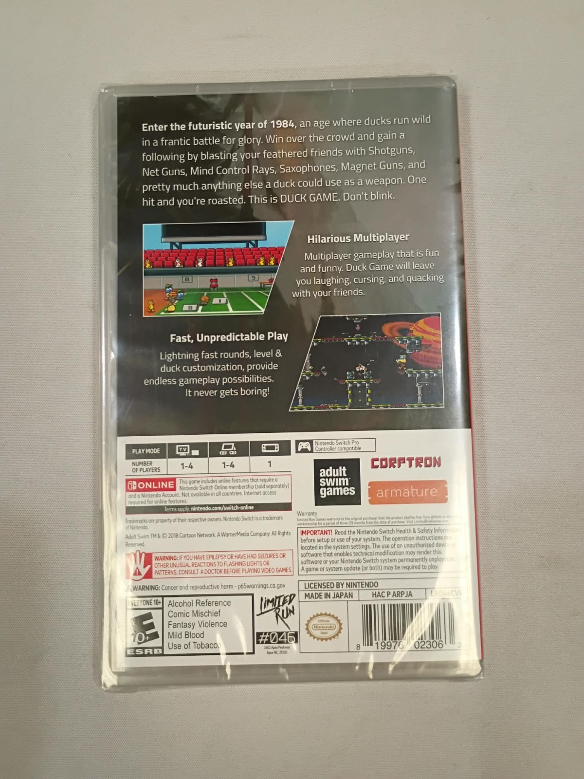 Duck Game – Nintendo Switch Limited Run Games New Sealed LRG Adult Swim Games