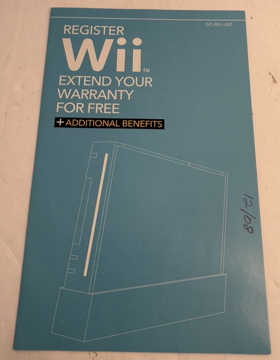 Nintendo Wii Operations Manual Set – Silver and White
