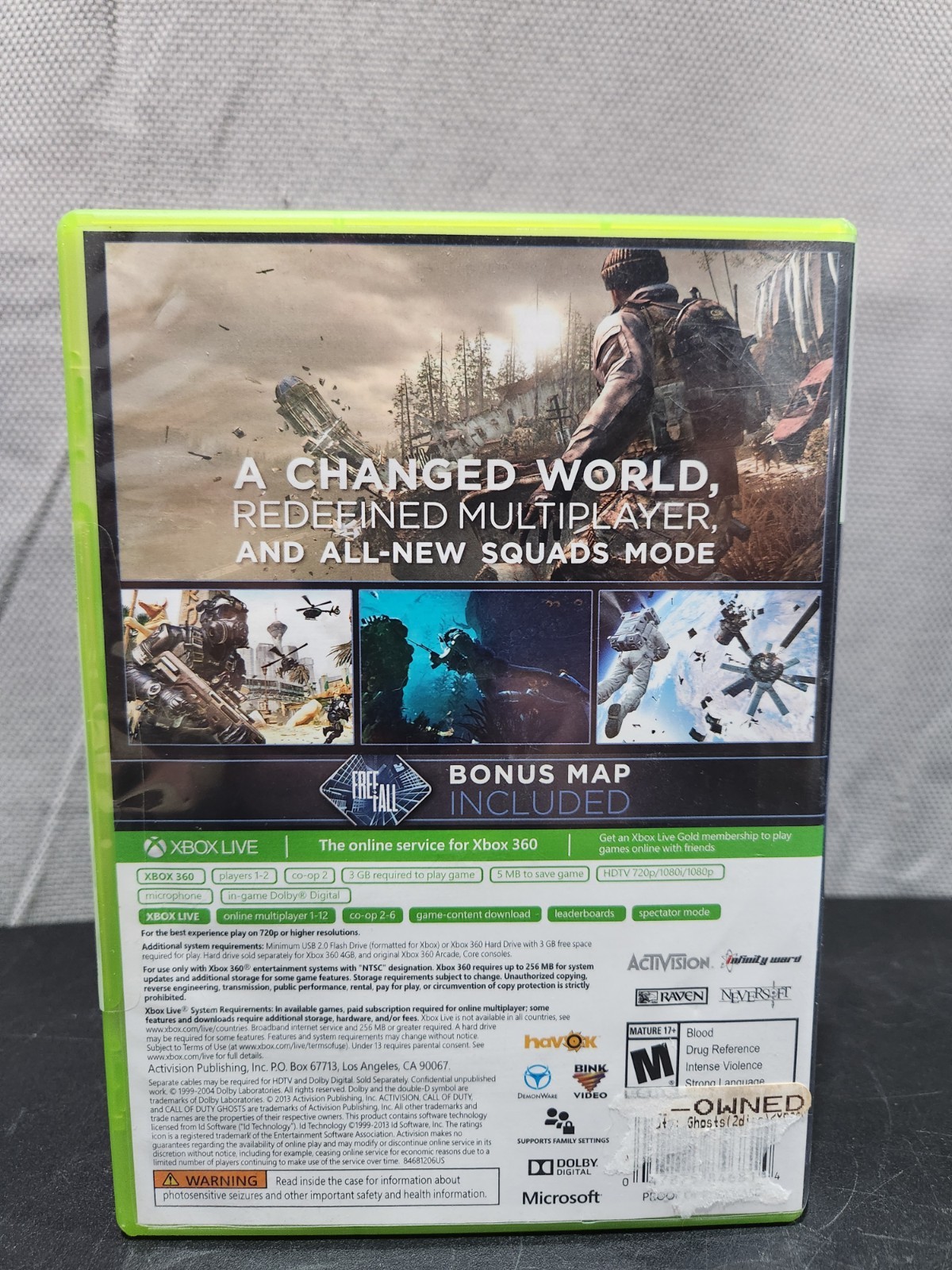 Call of Duty: Ghosts (Xbox 360, 2013) Complete w/ Manual – Tested Working
