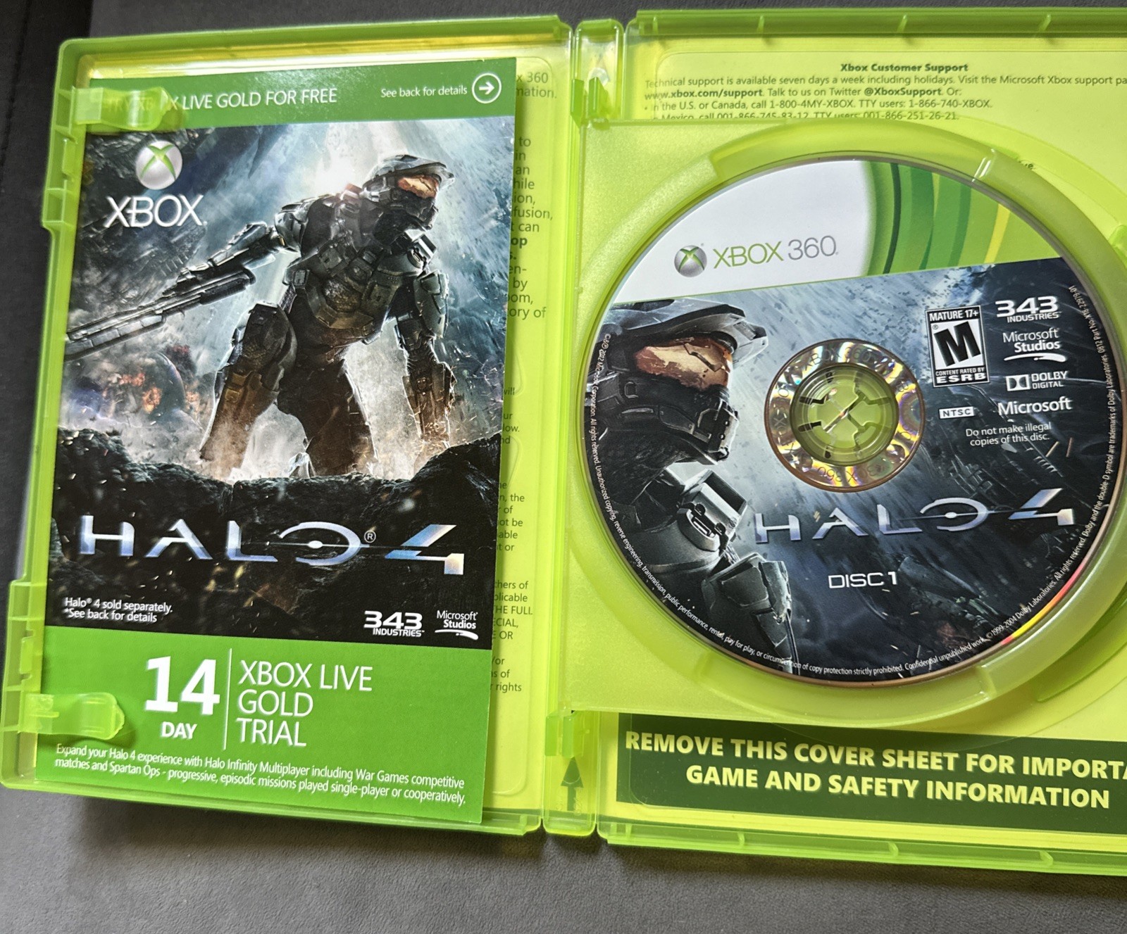 Halo 4 Xbox 360 CIB Complete 2-Disc 343 Industries Microsoft good used