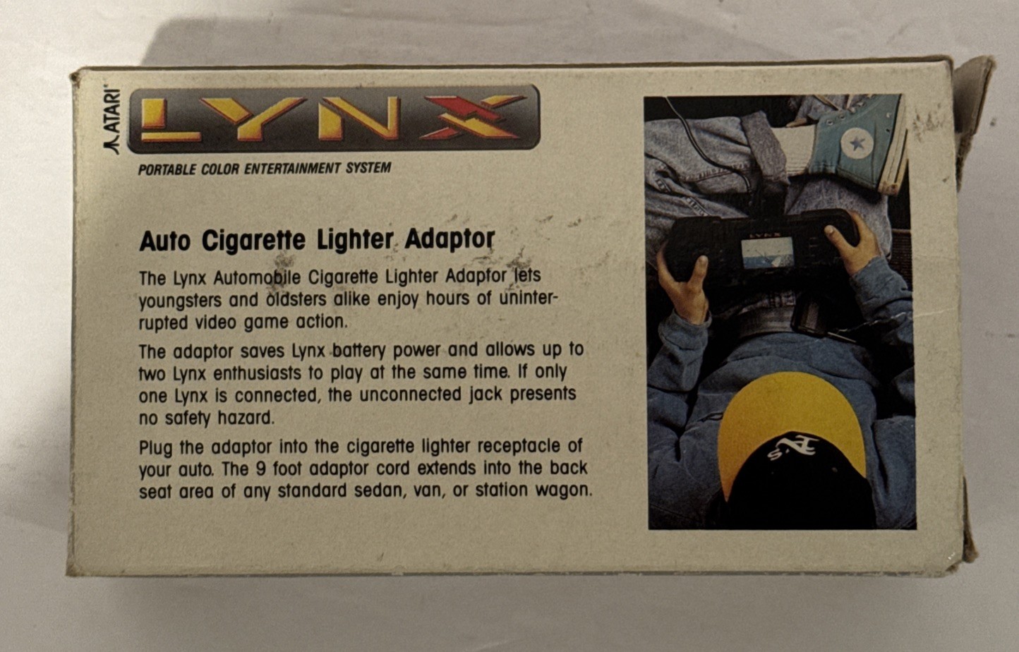 Atari Lynx Cigarette Lighter Adaptor Model PAG 3300 Vintage New Opened Box