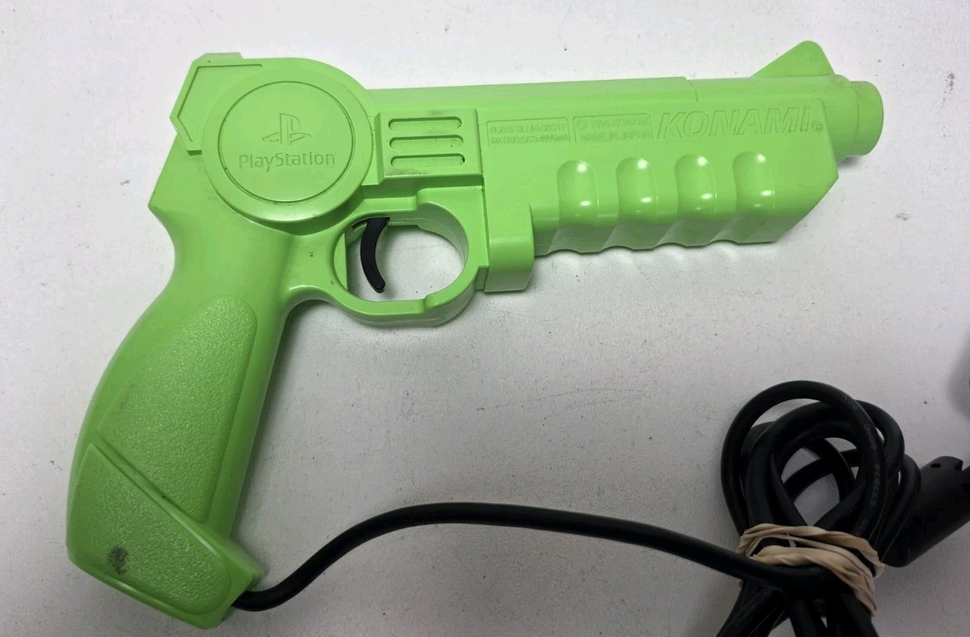 Official PlayStation 1 Konami Justifier SLUH-00017 Light Gun Controller 1995
