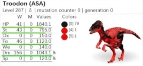 🔥ARK Survival Ascended OFFICIAL PVE – TRODON TOP STATS TOP COLORS