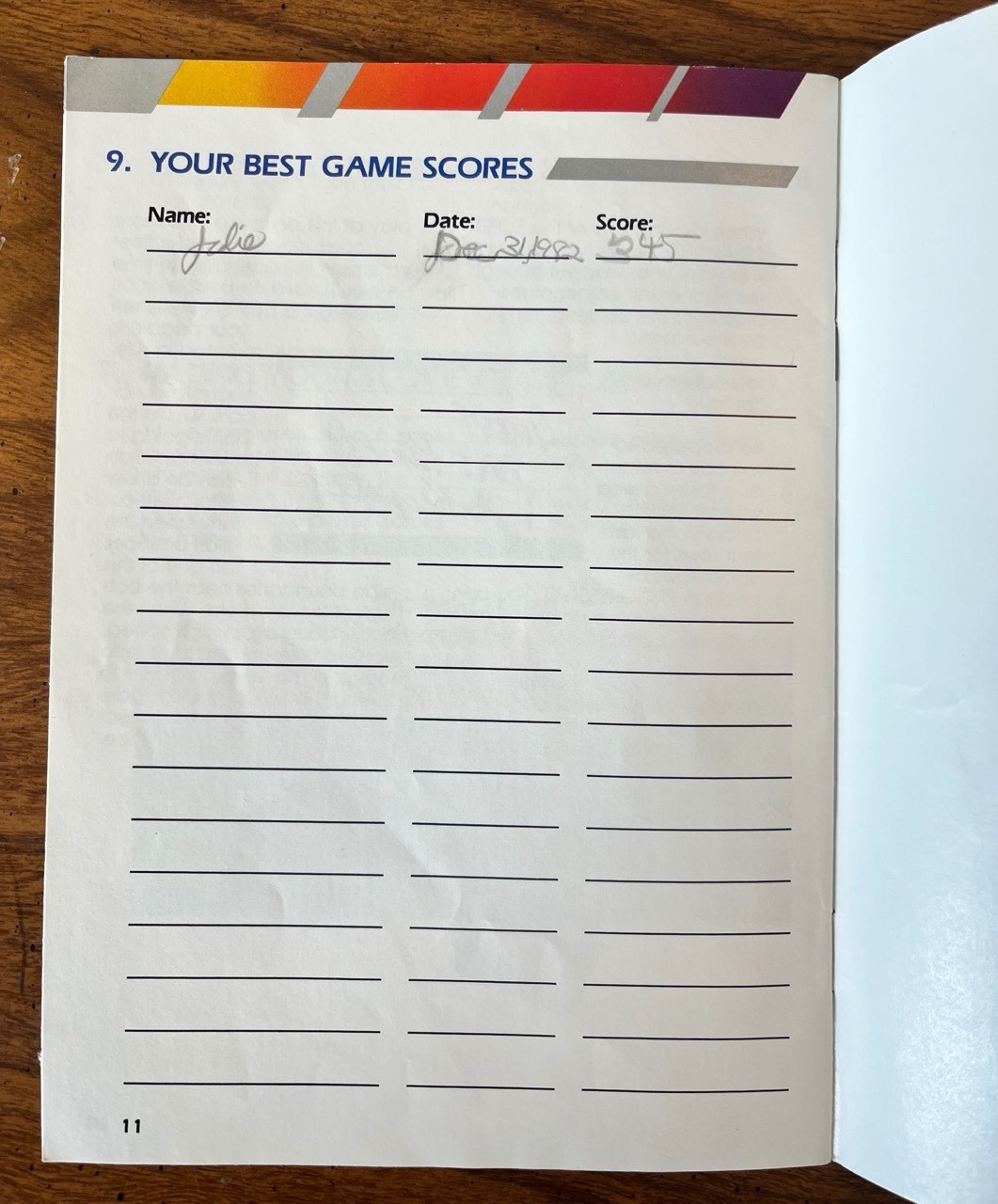 Atari 5200 Super Breakout Manual, warranty card (no cart)