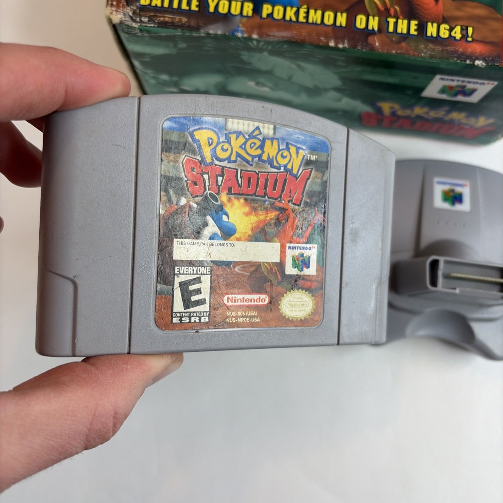 Pokemon Stadium – Nintendo 64 Big Box w/ Transfer Pak (Tested)