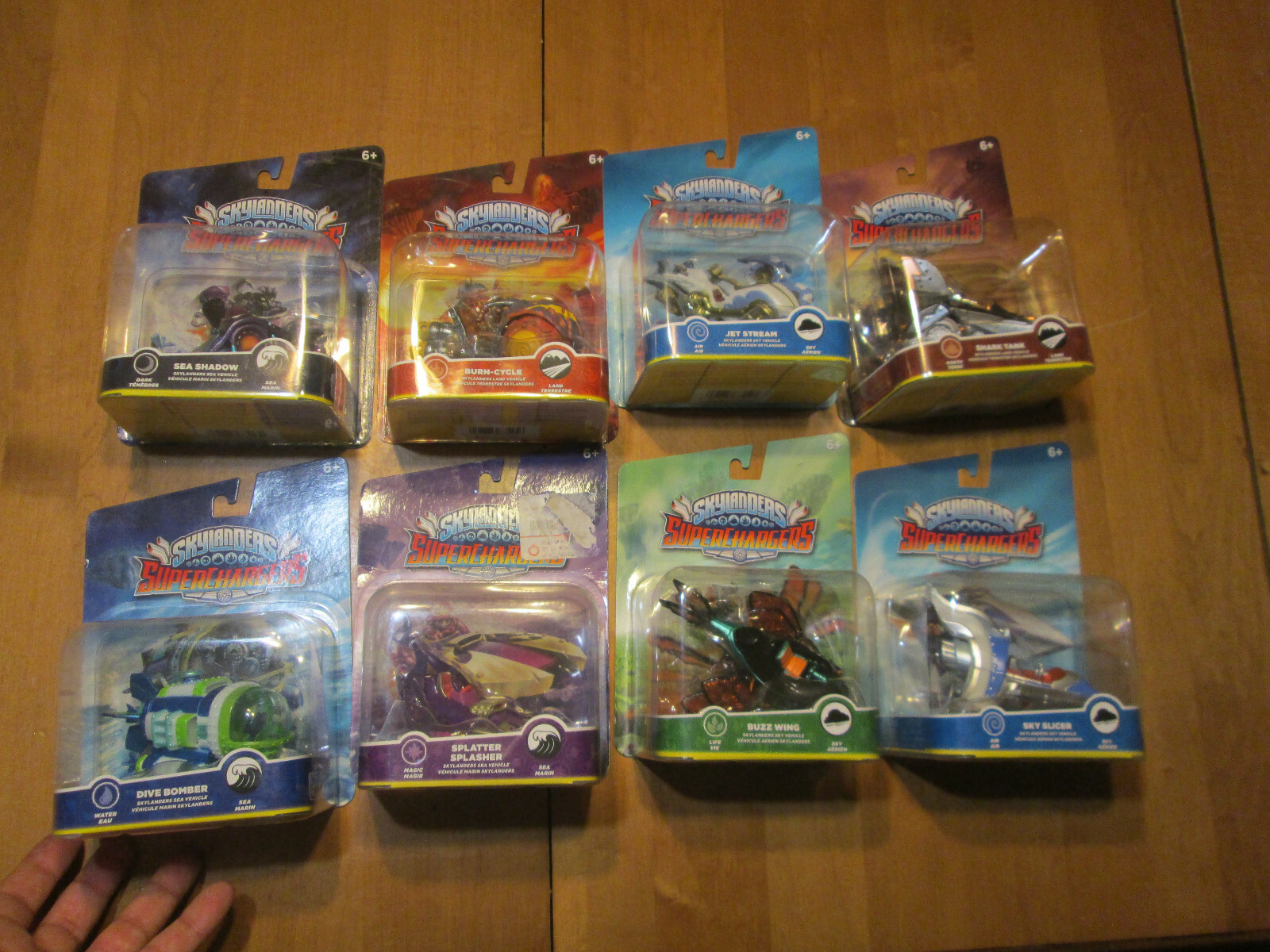 Skylanders SuperChargers LOT 8 BUZZ WING, JET STREAM, SEA SHADOW, SKY SLICER +++