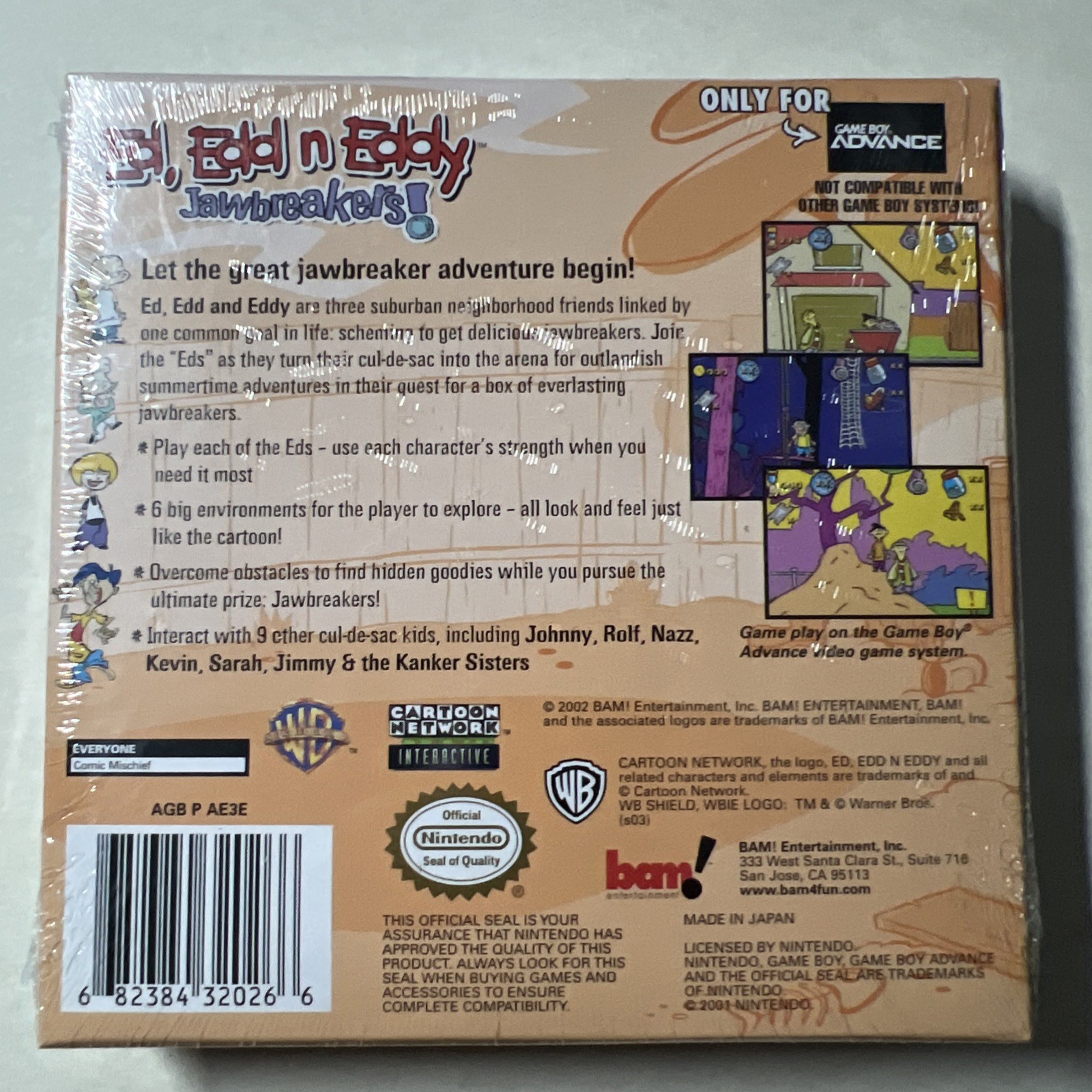 Ed, Edd n Eddy Jawbreakers! (Nintendo Game Boy Advance) FACTORY SEALED NEW