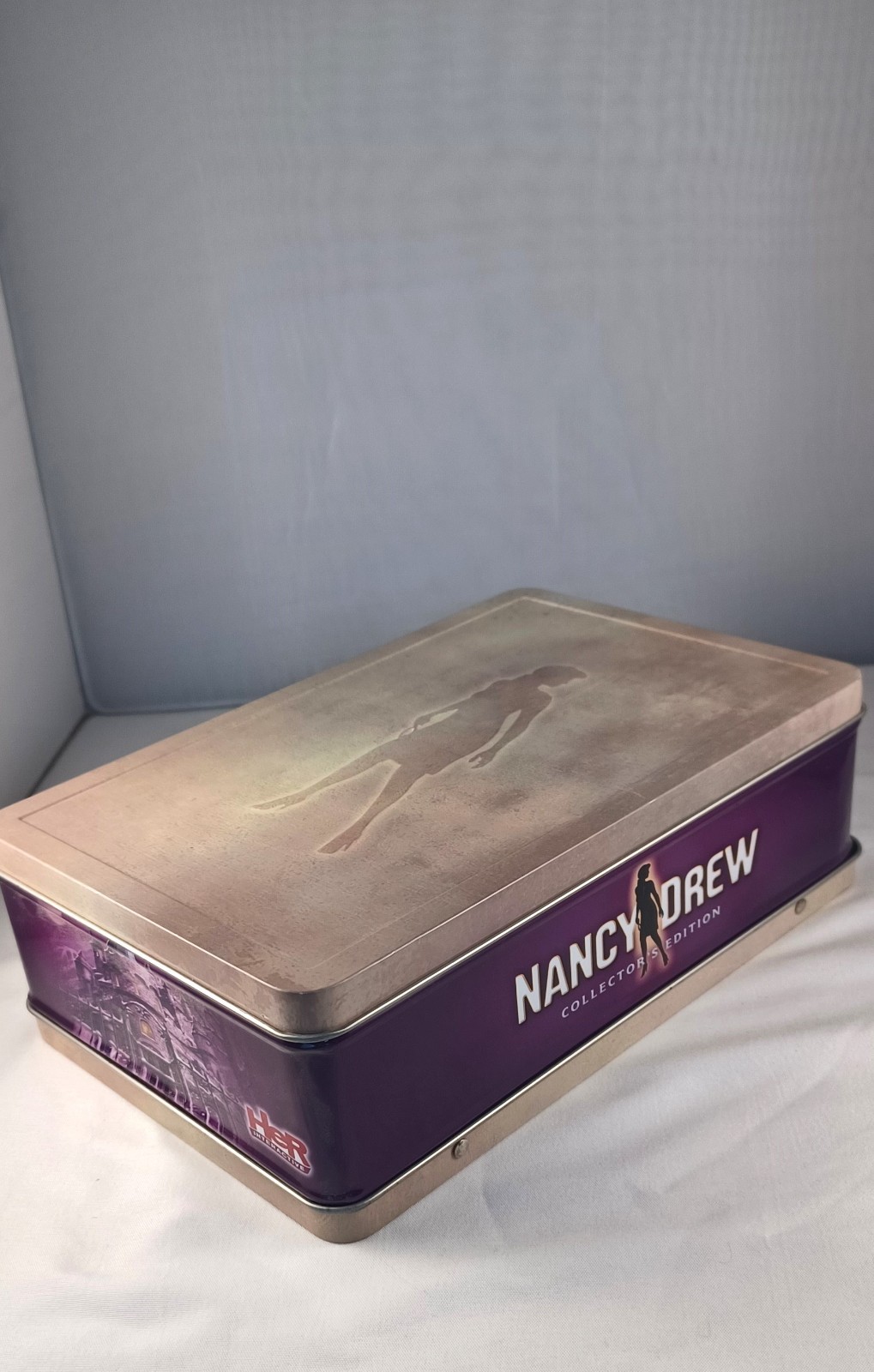 NANCY DREW COLLECTIBLE TIN PC Game Mystery Lot of 9 Her Interactive