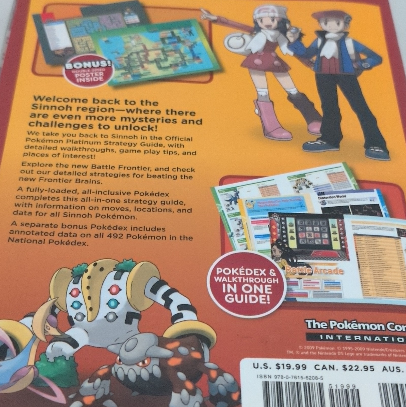 The Pokémon Company Official Strategy Guide Pokémon Platinum Version Poster 2009