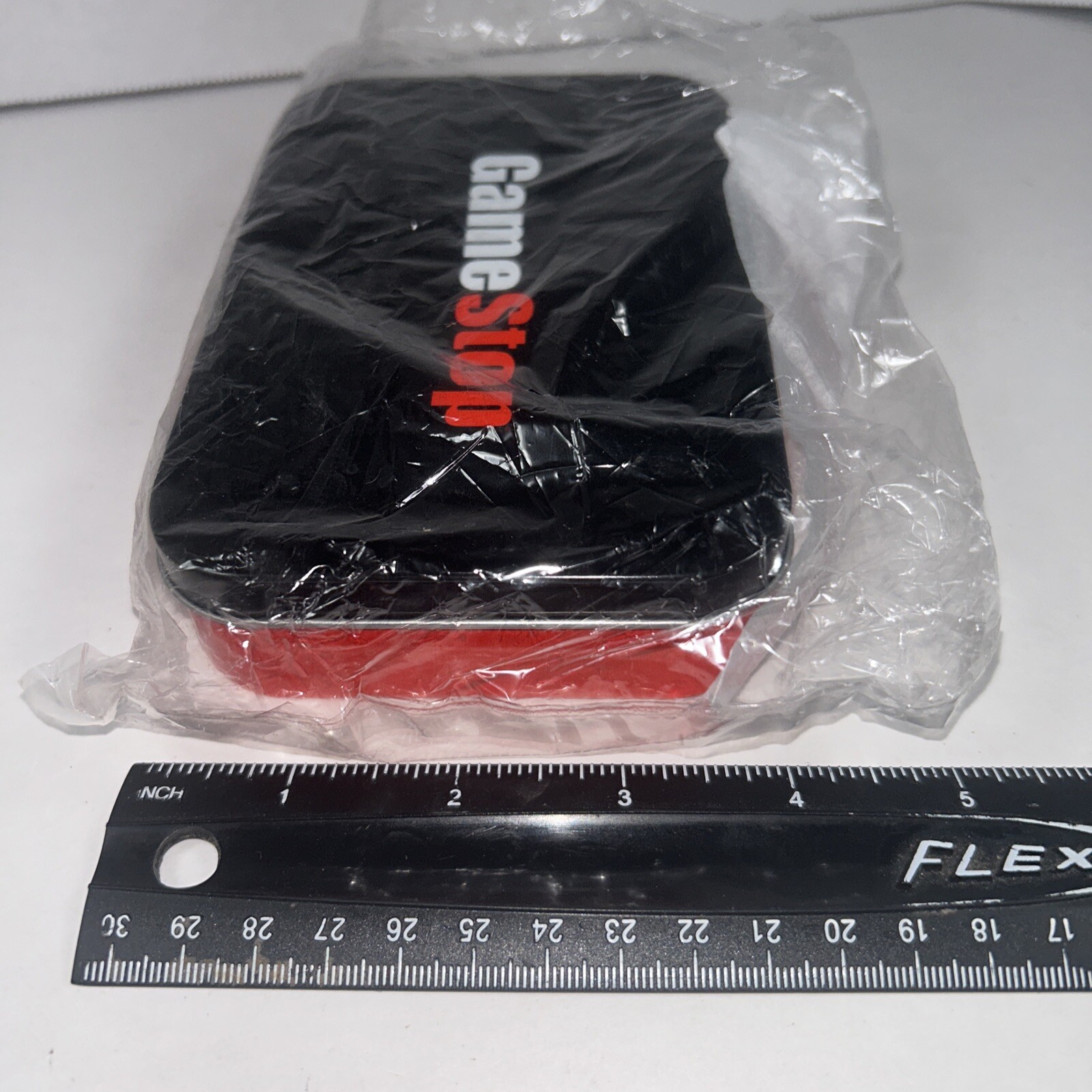 Gamestop Tin Metal 4 X 5 1/2x 1 Black And Red