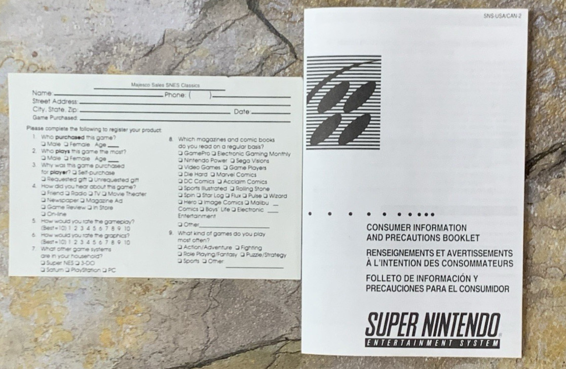 Spider Man X Men Arcade’s Revenge Beautiful Box + Insert – Super Nintendo SNES