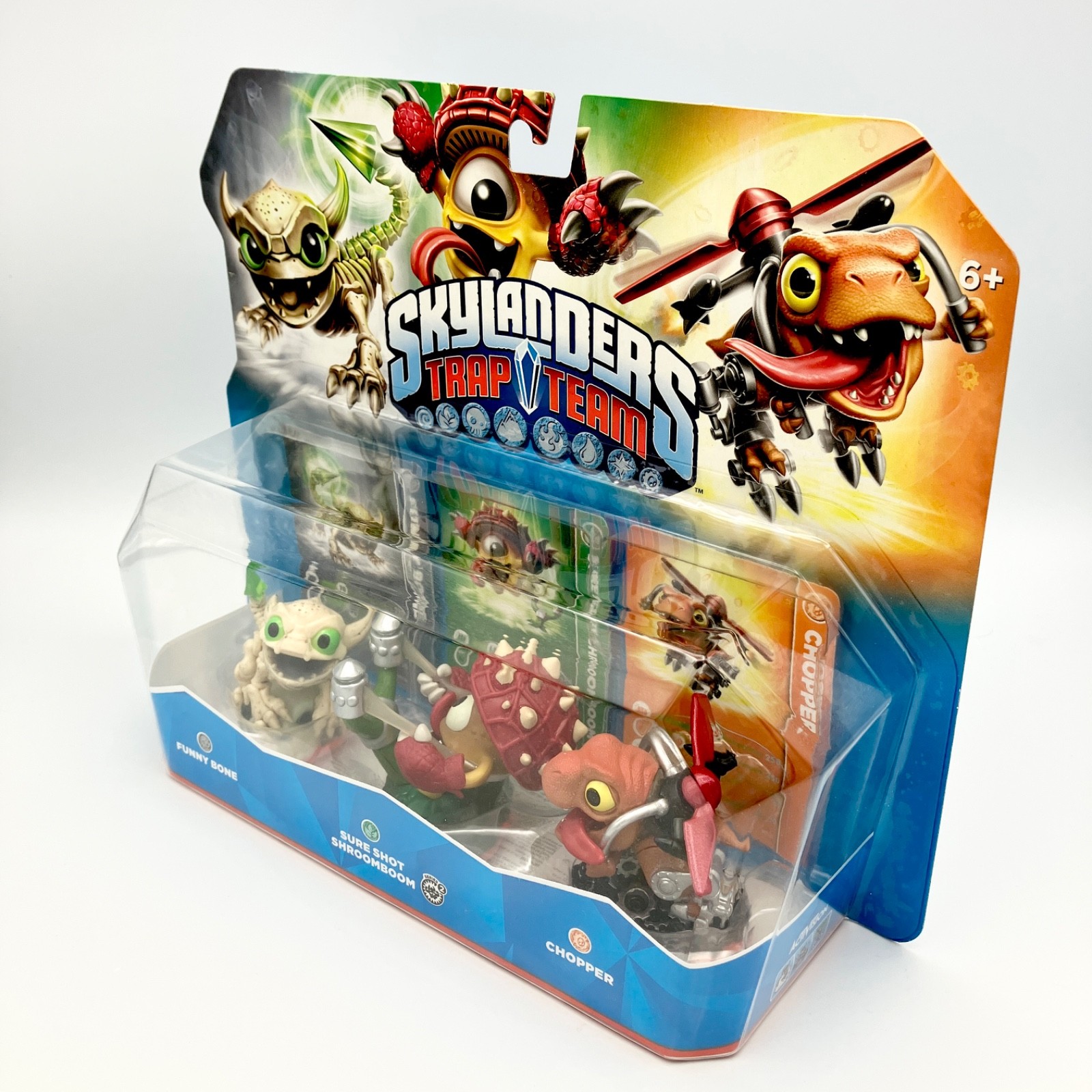 Skylanders Trap Team Funny Bone Shroomboom Chopper 3 Pack of Figures NEW SEALED