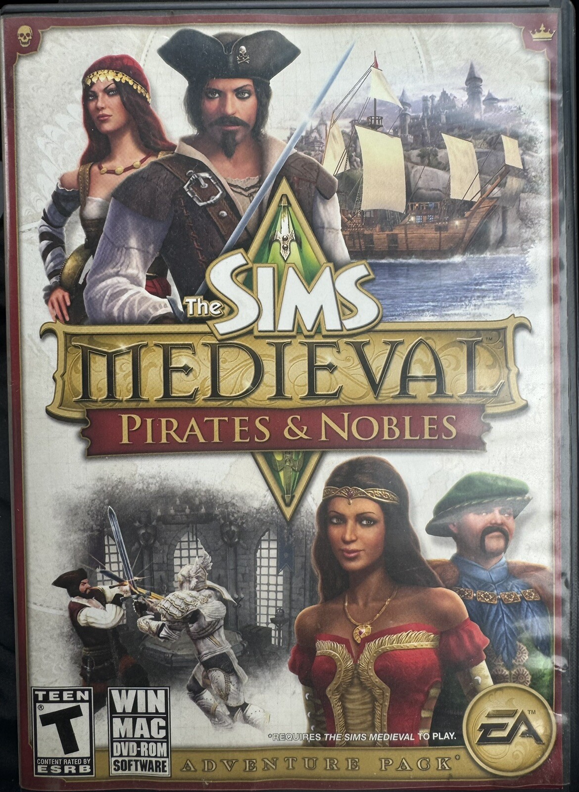 Sims Medieval: Pirates & Nobles (Windows/Mac DVD-Rom, 2011)