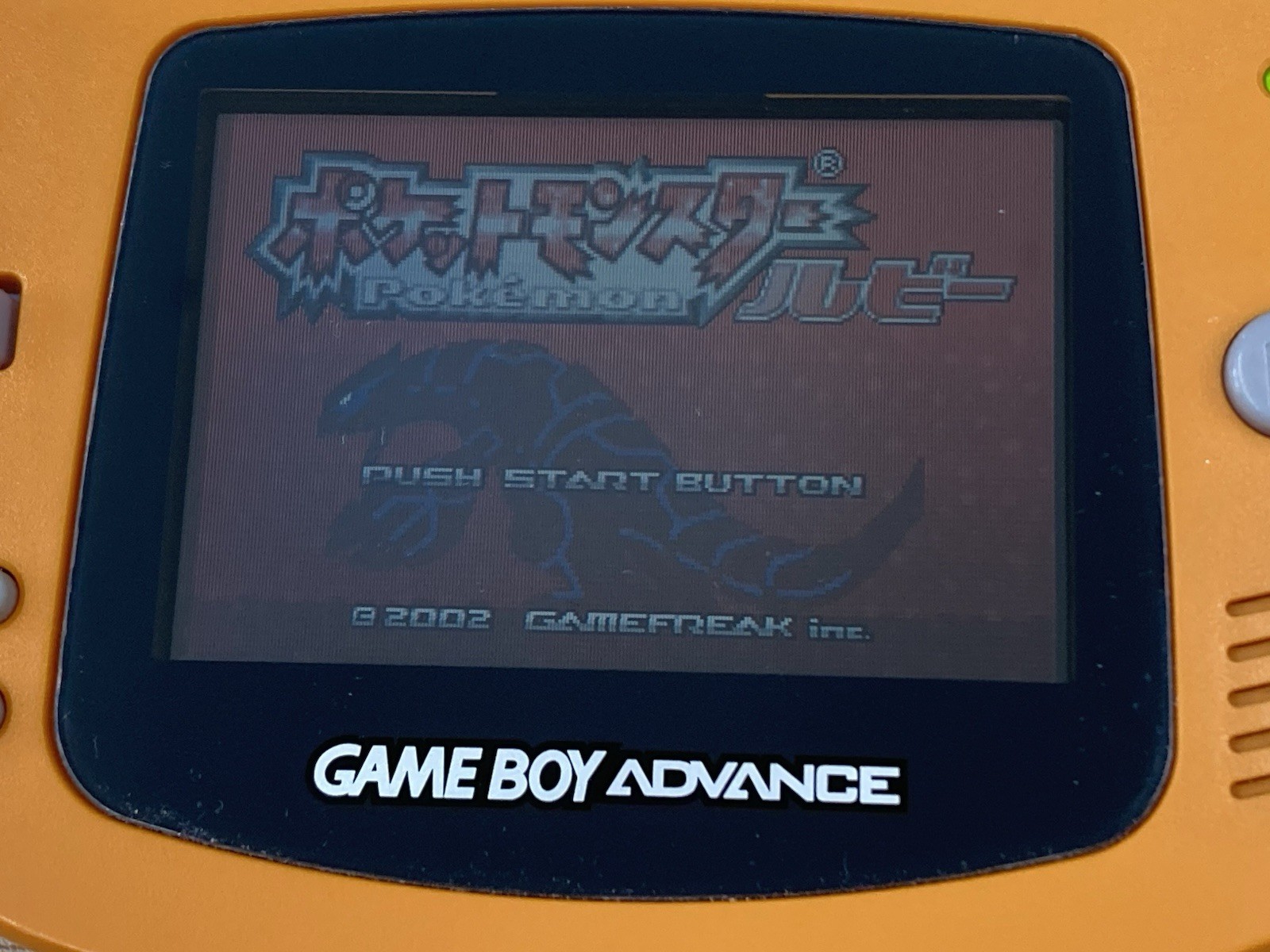 Nintendo Game Boy Advance AGB-001 Console Orange tested 0707-403