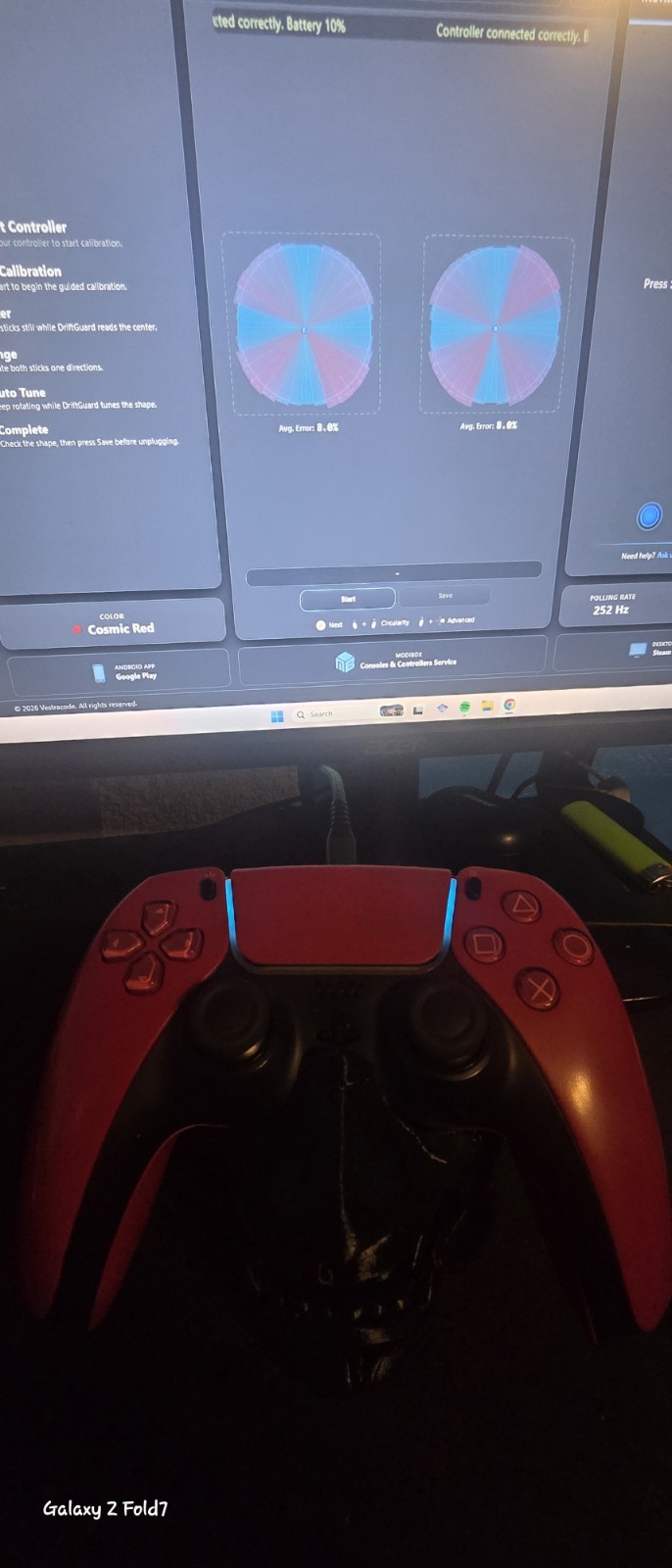Mouse click, TMR, Sony PlayStation5 DualSense Wireless Controller – Cosmic Red