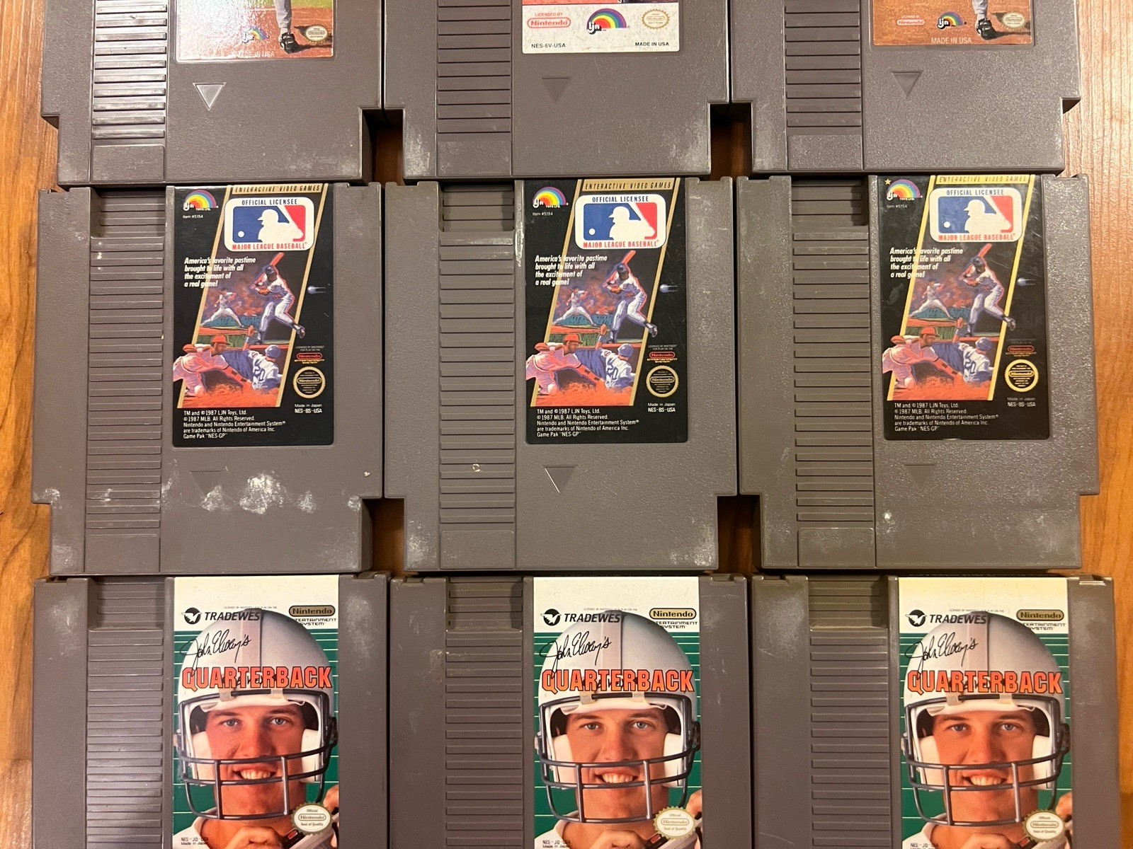 Lot of 12 NES Cartridges – Working Function Unknown – Nintendo