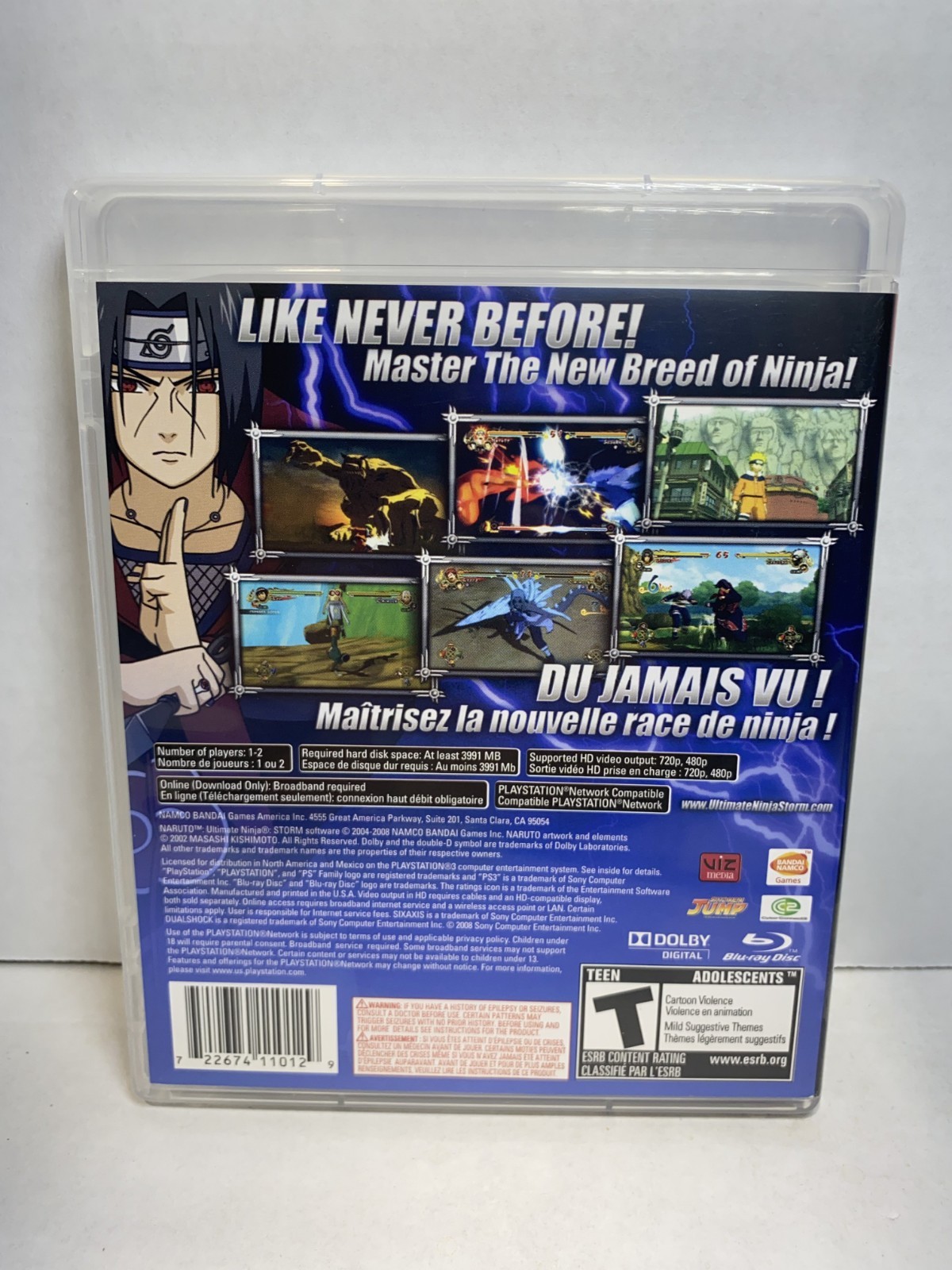 Naruto: Ultimate Ninja Storm PlayStation 3 PS3 CIB Tested Free Shipping