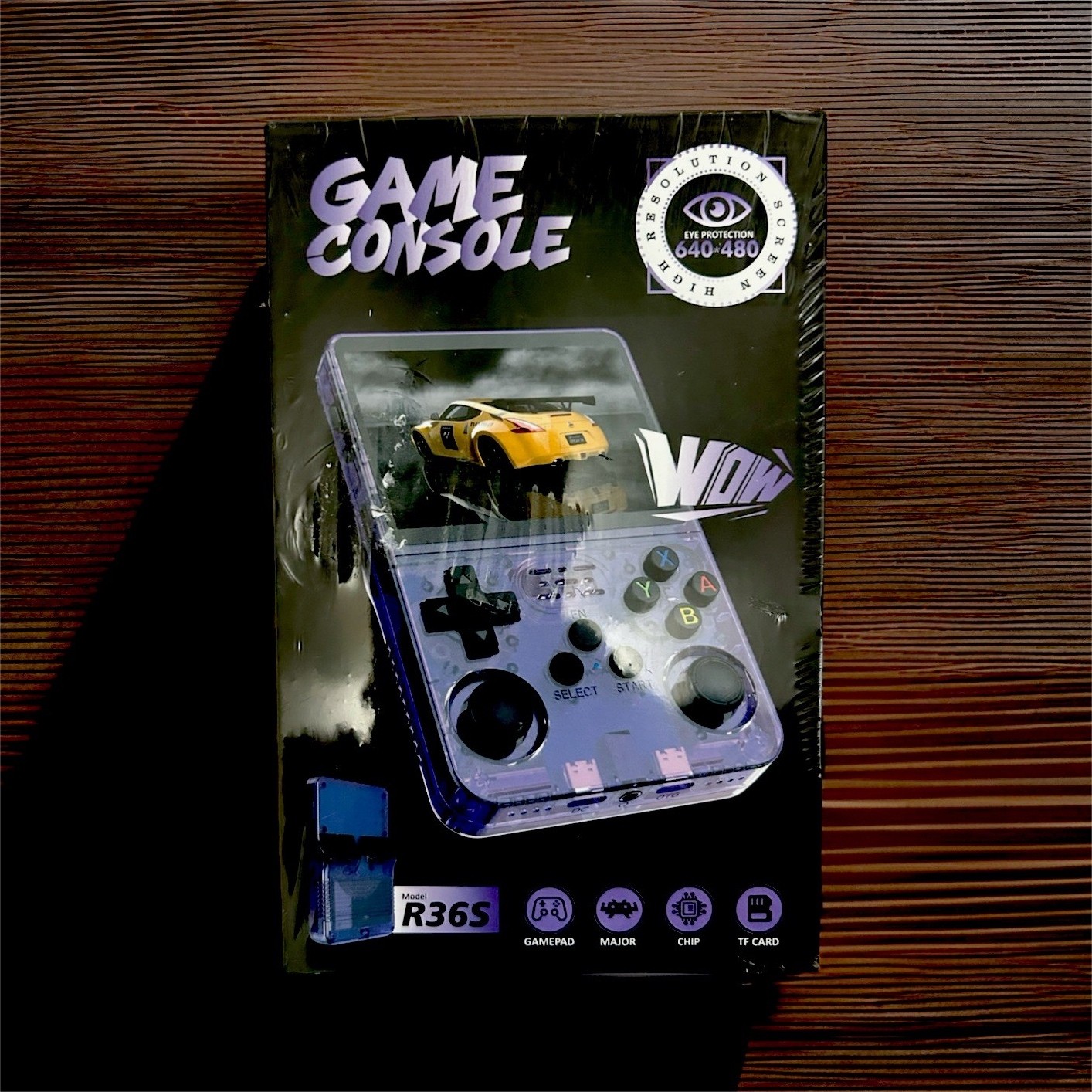 NEW R36S Retro Handheld Game Console 64GB Grey- 15,000+ Games – SEALED