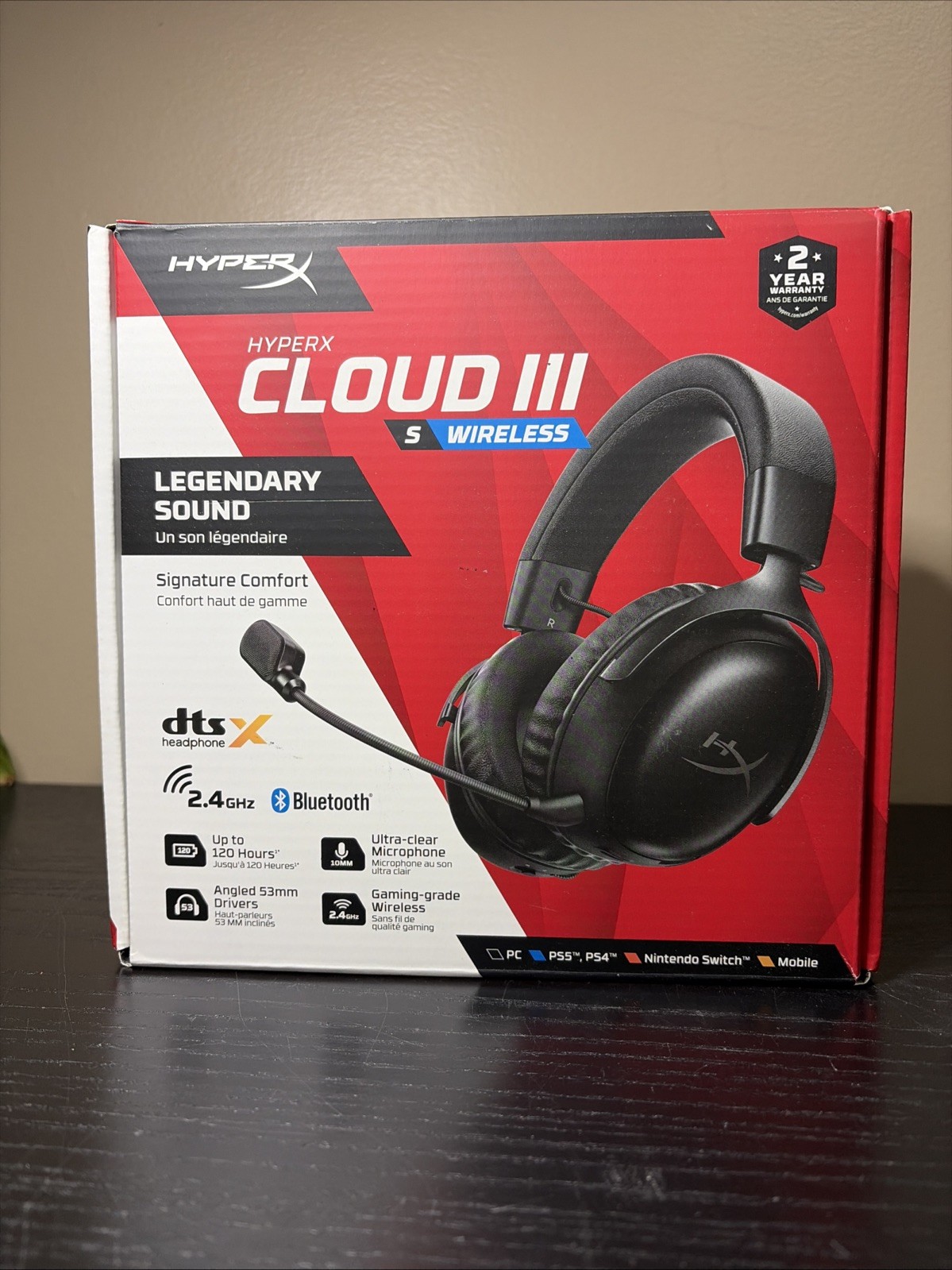 HyperX Cloud III S Wireless Gaming Headset Black **MO DUNGLE**