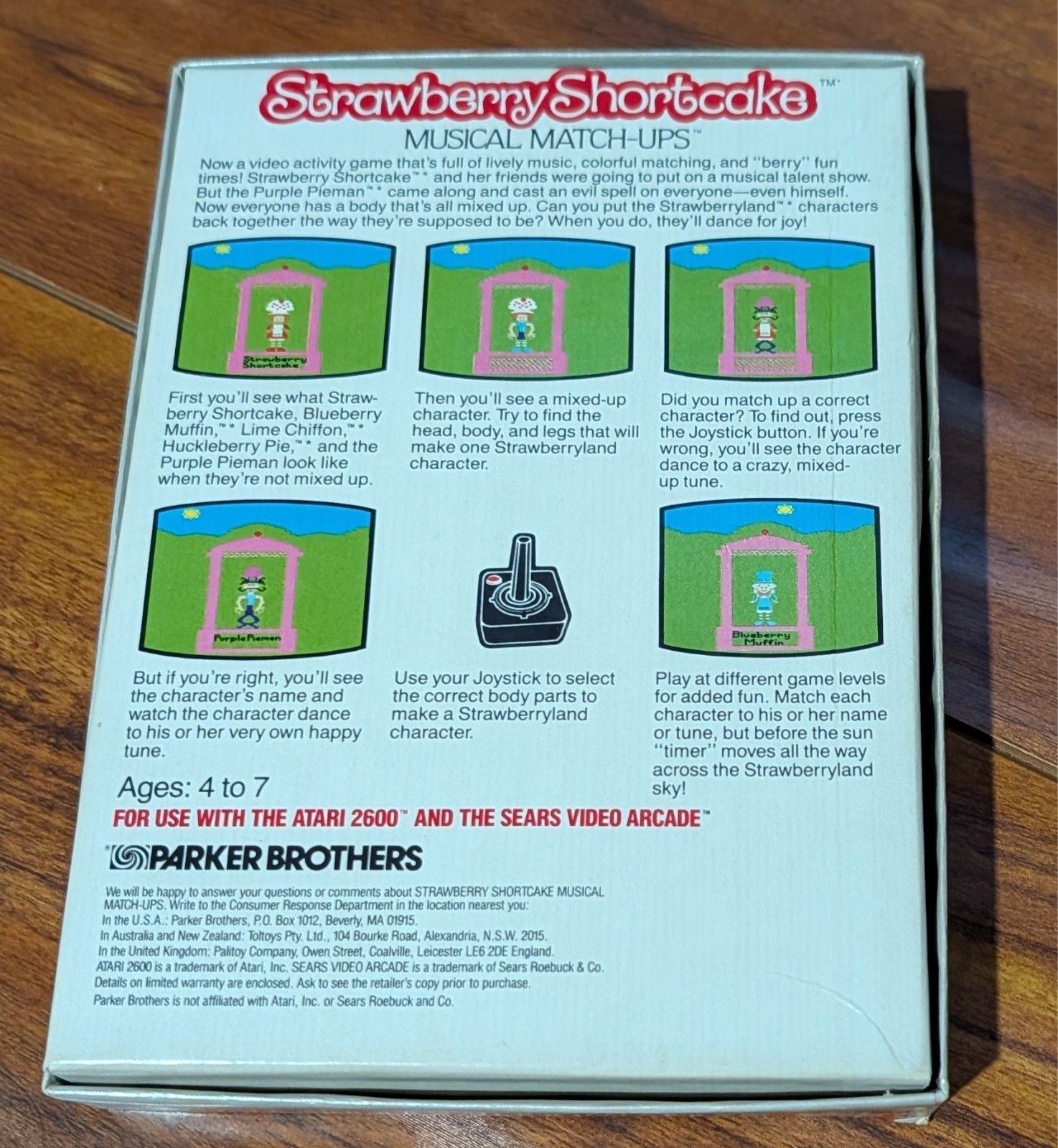 Atari 2600 – Strawberry Shortcake (1983) – Musical Match-Ups – Tested/Working