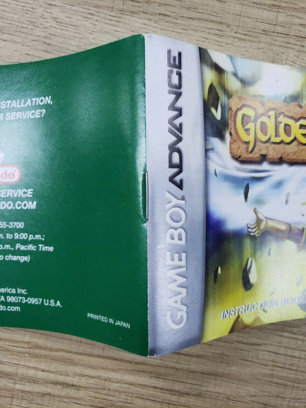 GOLDEN SUN – MANUAL, MAP AND INSERTS ONLY – NO GAME INCLUDED – GBA