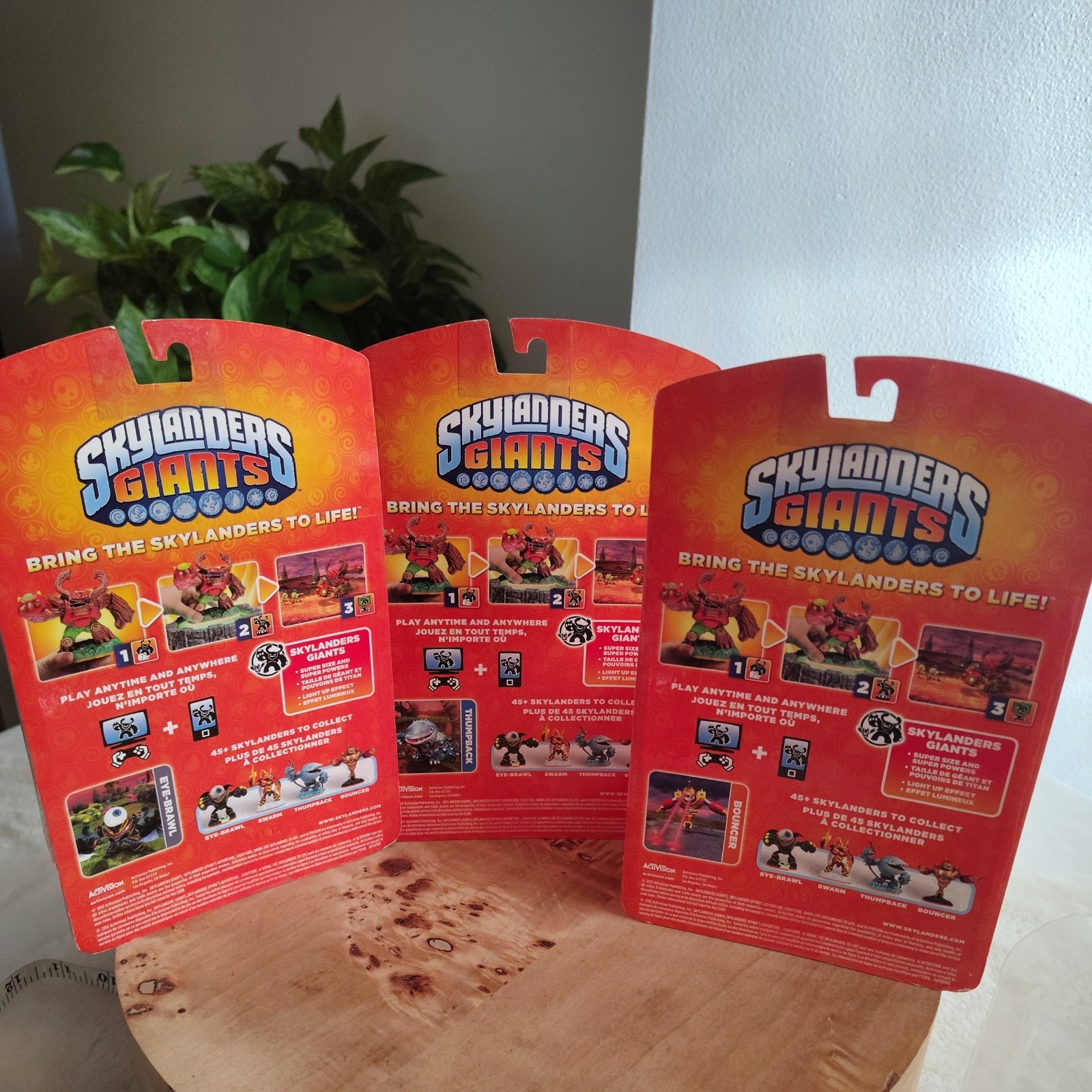 2012 Skylanders Giants Eye-Brawl, Thumpback, Bouncer, Crusher, Hot Head, Swarm