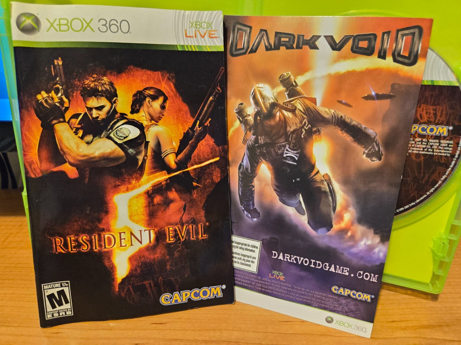 Resident Evil 5 & 6 (Microsoft Xbox 360 Lot) Capcom, Complete