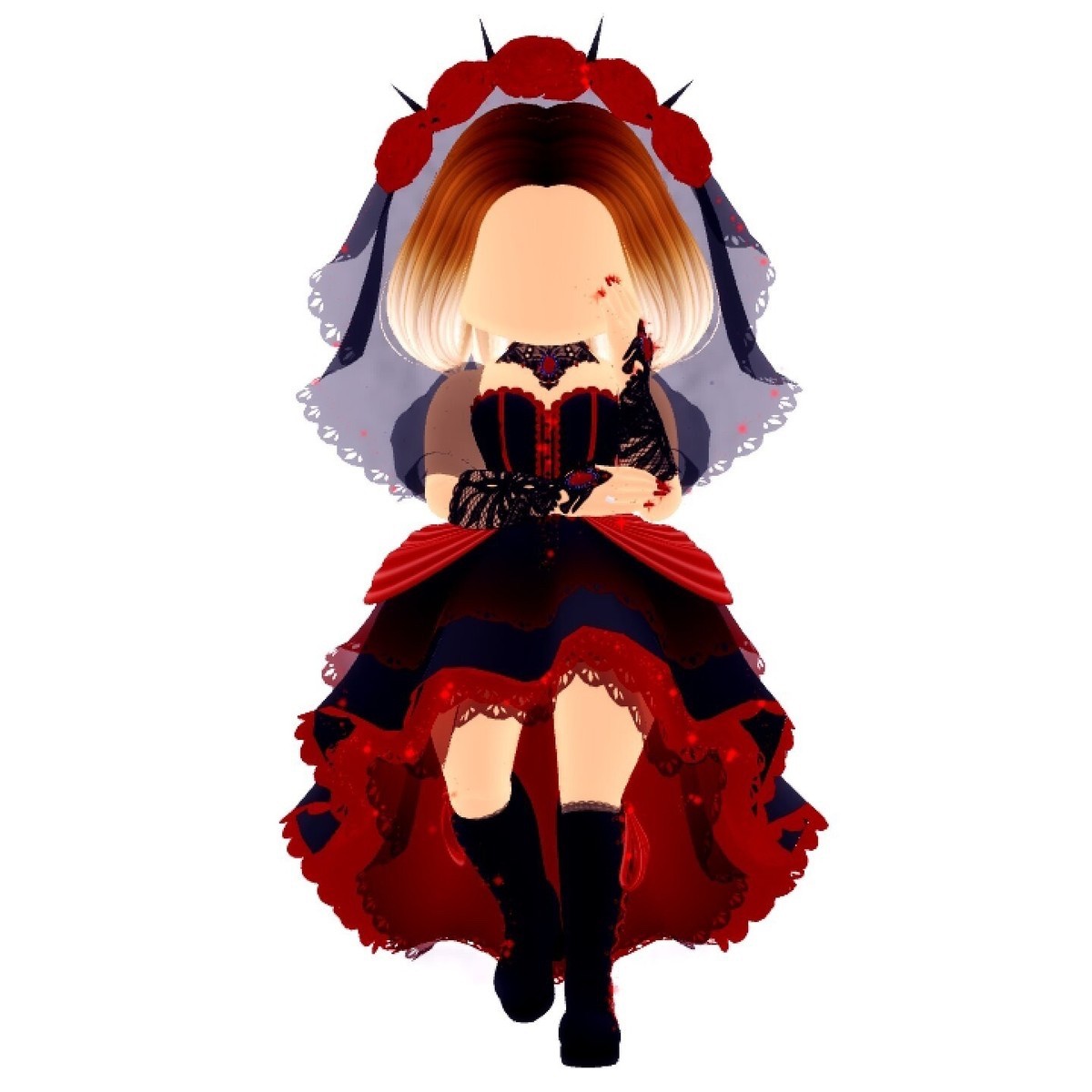 Roblox Royal High Game: Royal Rebel Costume Set (not including the veil)