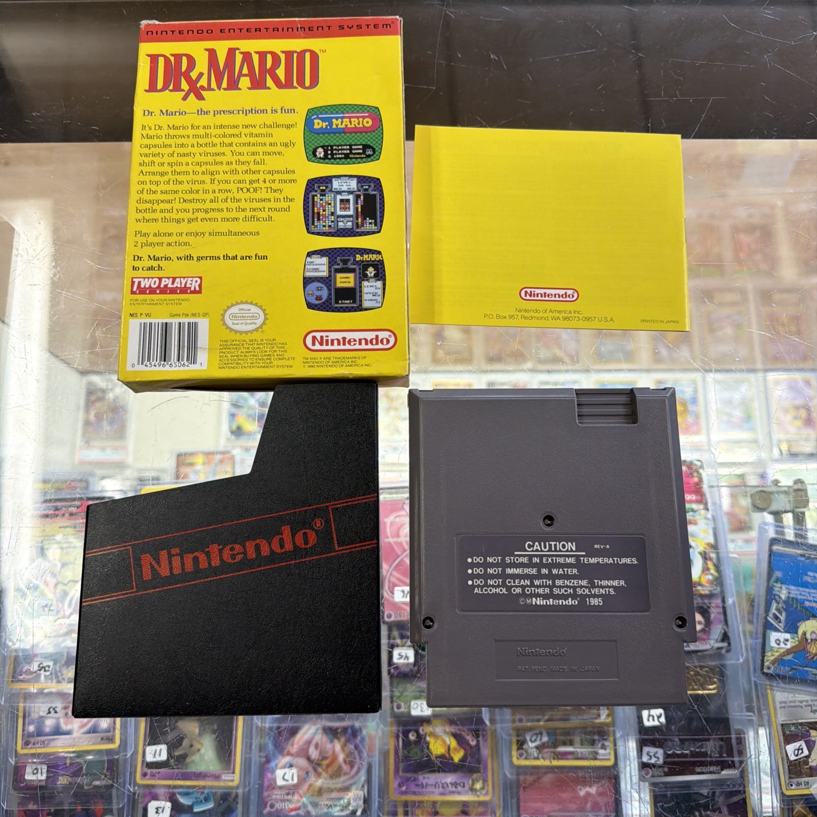 Nintendo Dr. Mario NES 1990 Box Manual CIB Authentic Game Untested