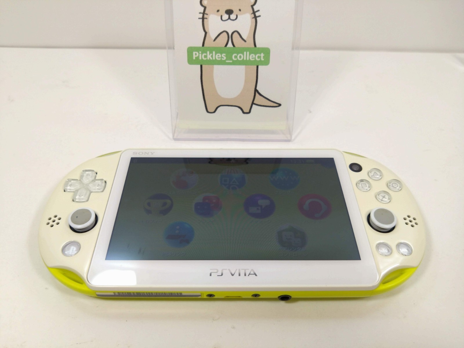 PS Vita 2000 Lime Green White PCH 2000 ZA13 Console only PSV Tested Sony 0611A