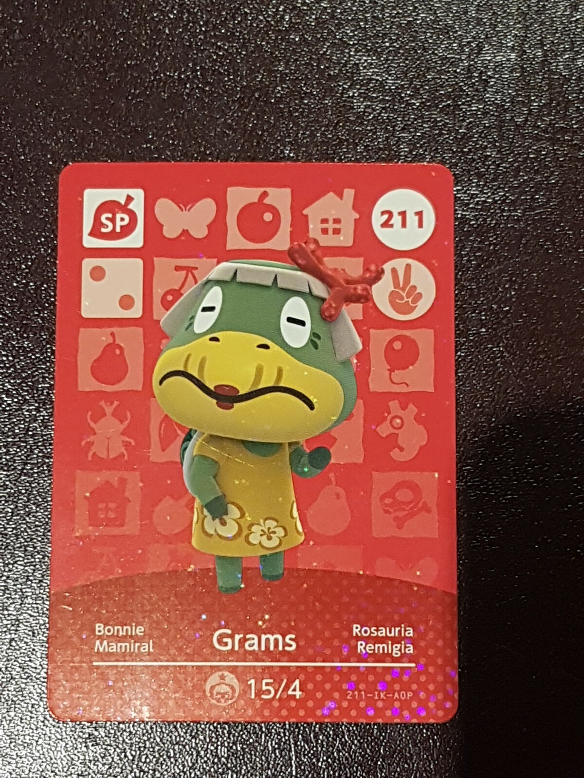 GRAMS ANIMAL CROSSING AMIIBO SERIES 3 CARD #211 TRACKED AU POST geniuine