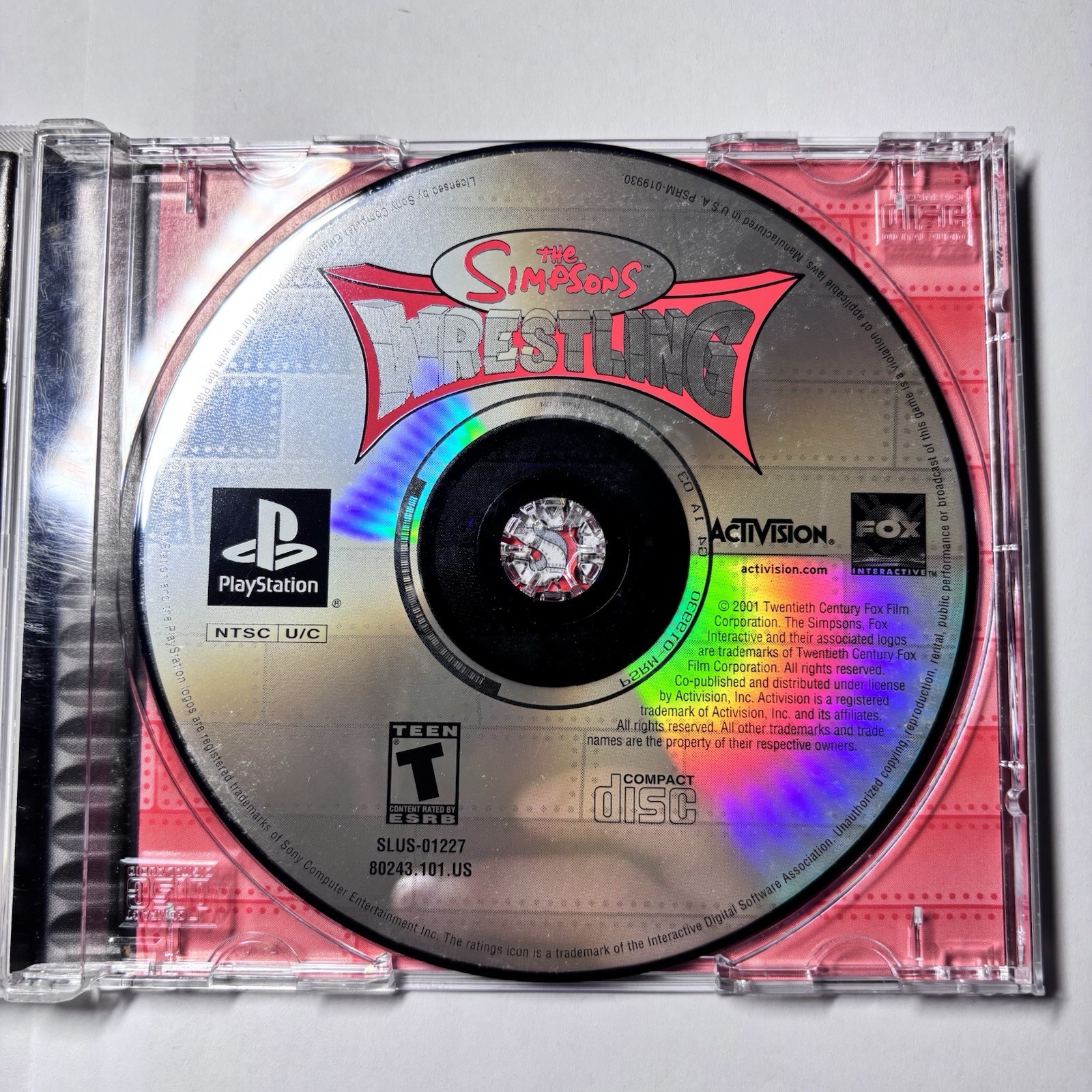 The Simpsons Wrestling PS1 CIB + The Simpsons Game PS2 Tested Working Lot