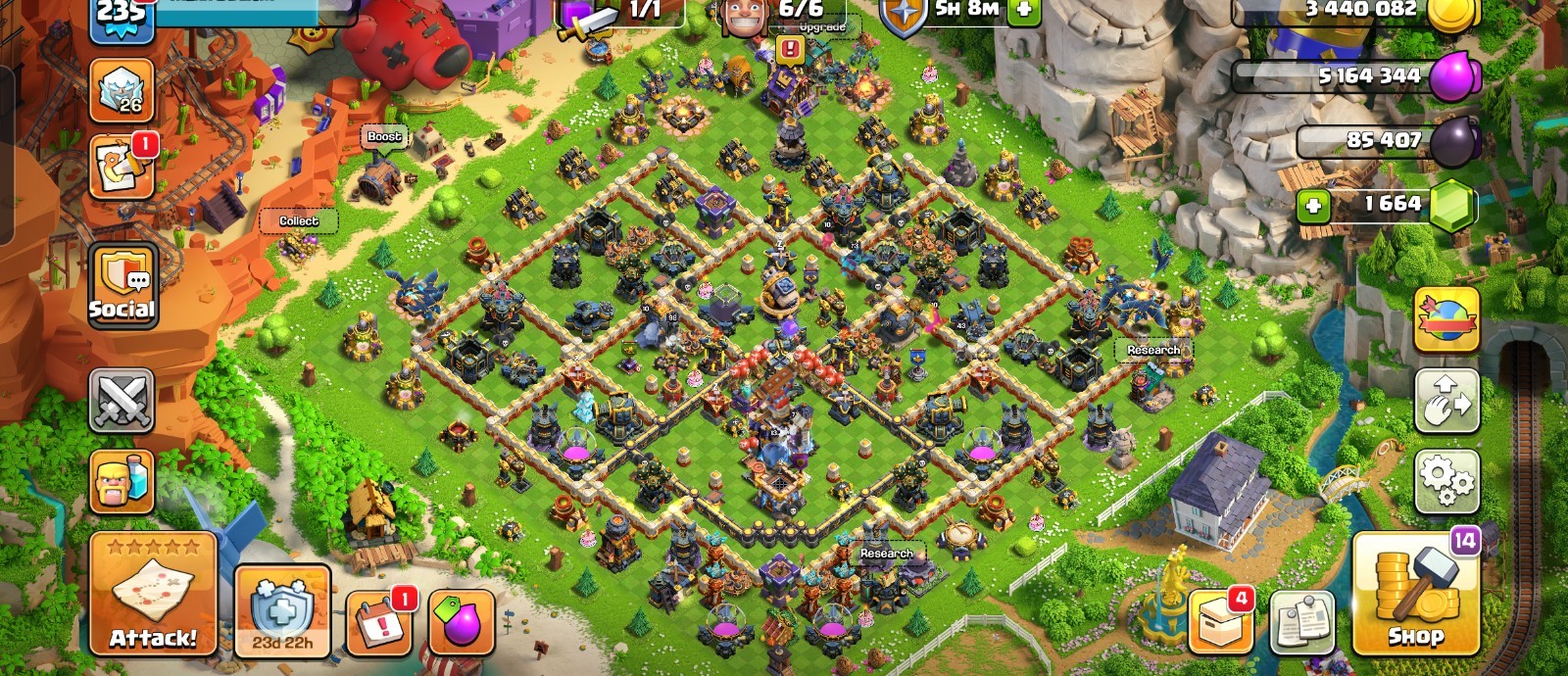 COC TH18 🔥NEW Base & Heroes 86-99-73-75-43-1, CROSSOVER SCENERY 2K NAME CHANGE