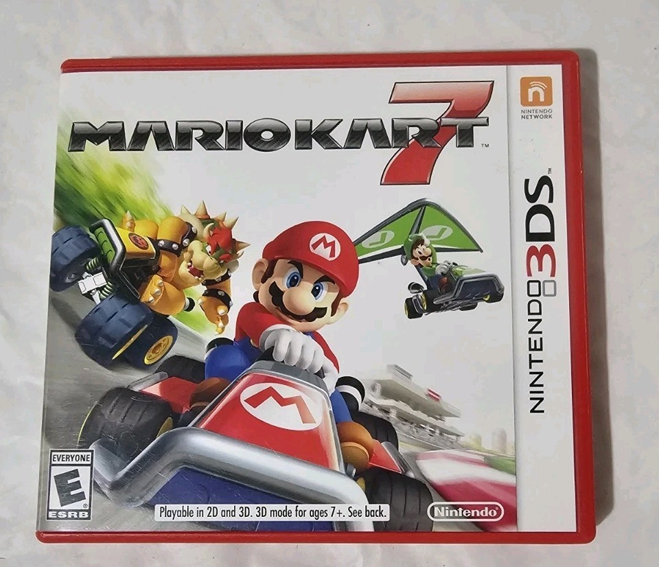 Nintendo Mario Kart 7 Nintendo 3DS Racing Manual Multiplayer E Rated