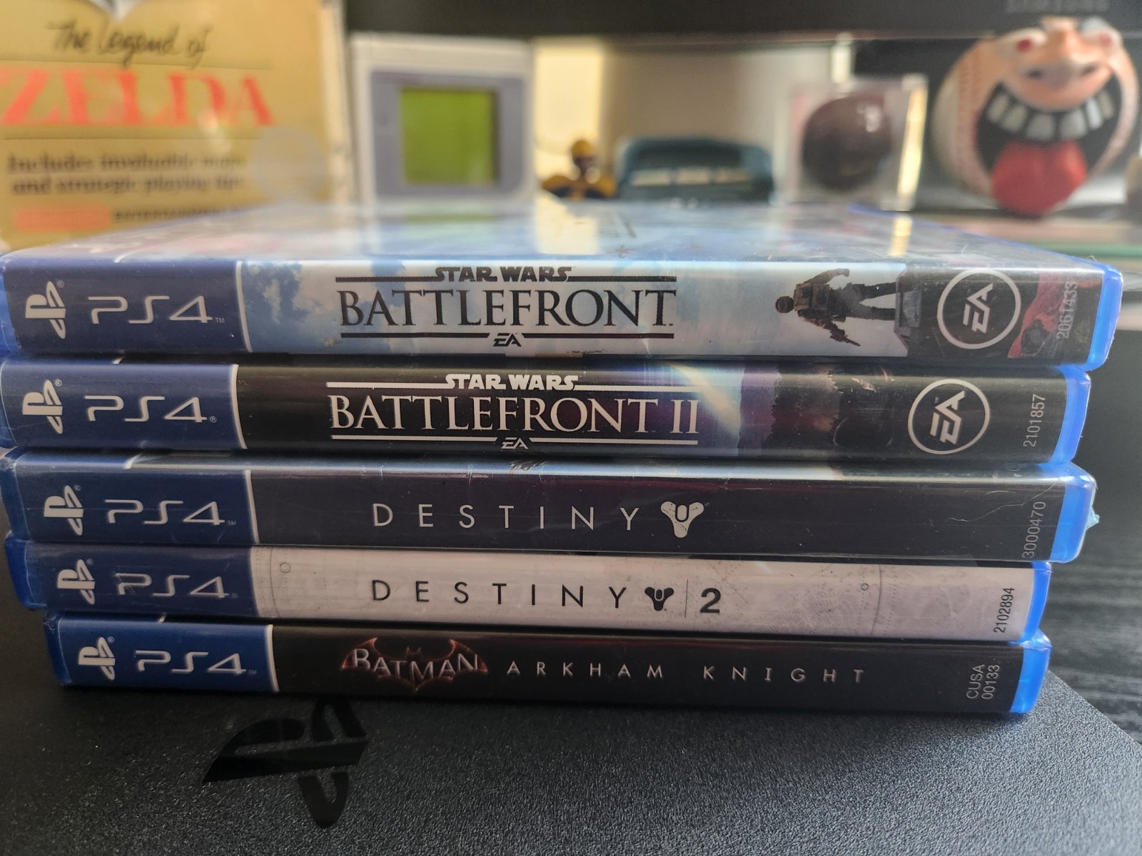 🚨🔥Vintage PS4 Bundle W/ Red Controller 5 High End Games Playstation 4 Hook Ups