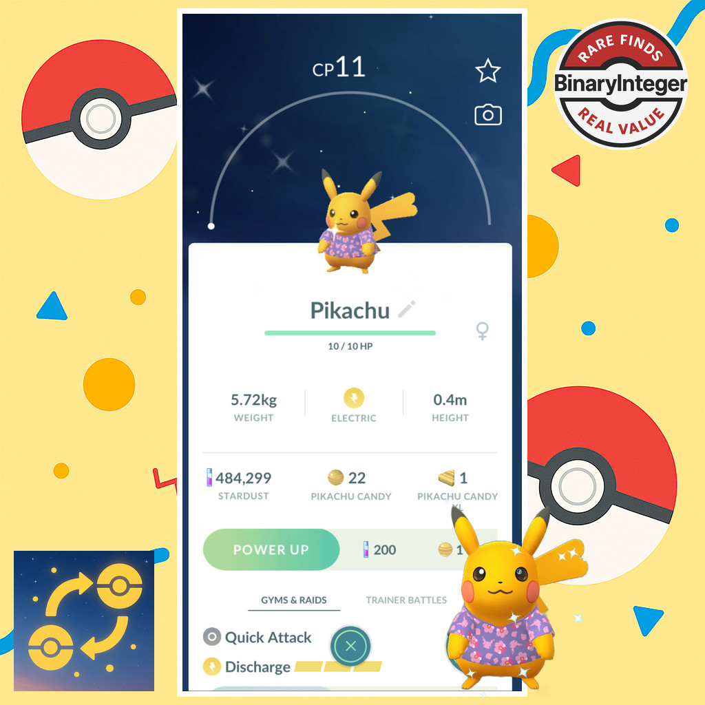 Pokemon Shiny Pikachu Singapore Purple Shirt Trade Registered Trade
