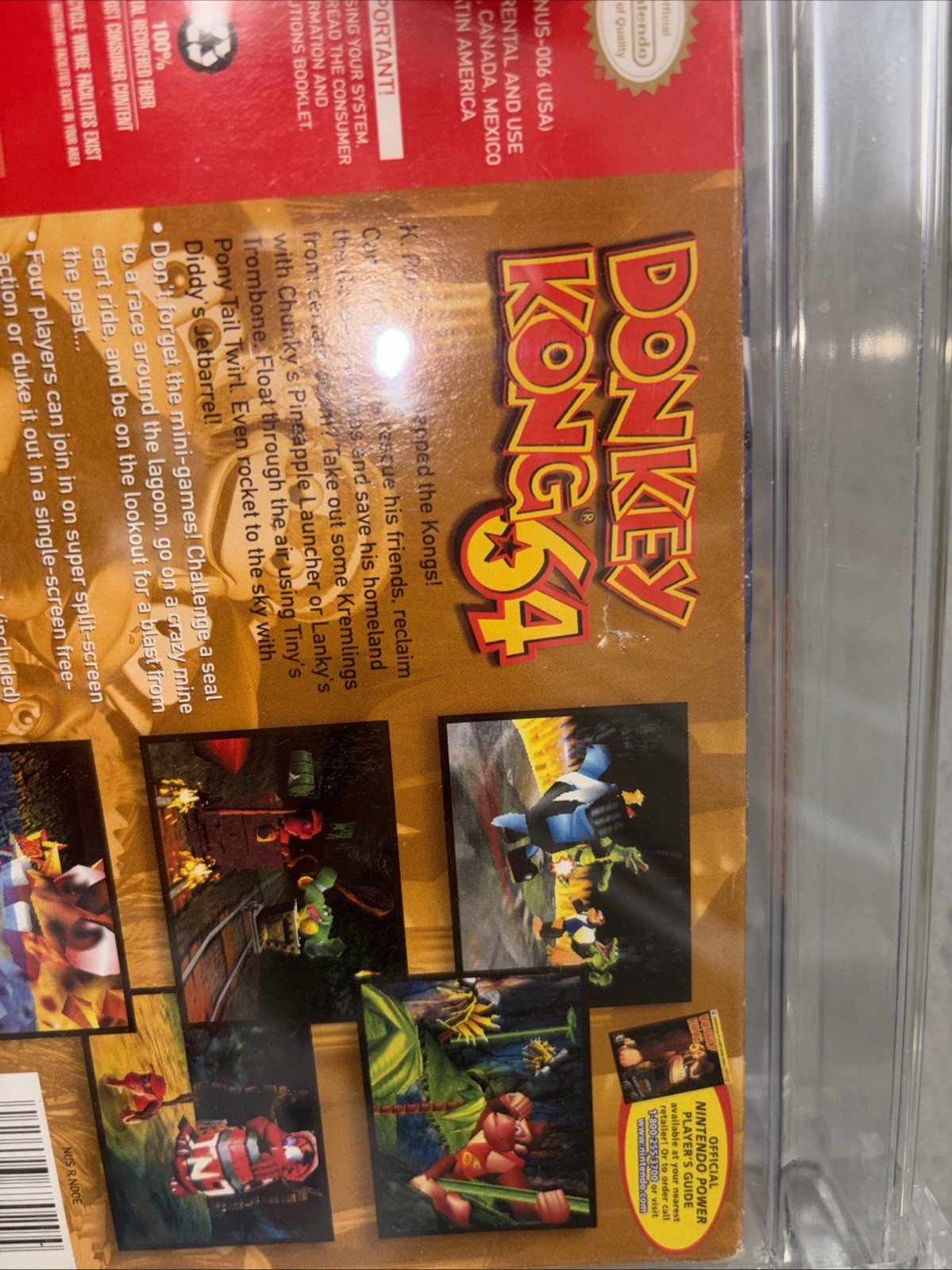 Donkey Kong 64 Collector’s Edition -Nintendo 64 WATA 7.0 – Graded CIB Video Game
