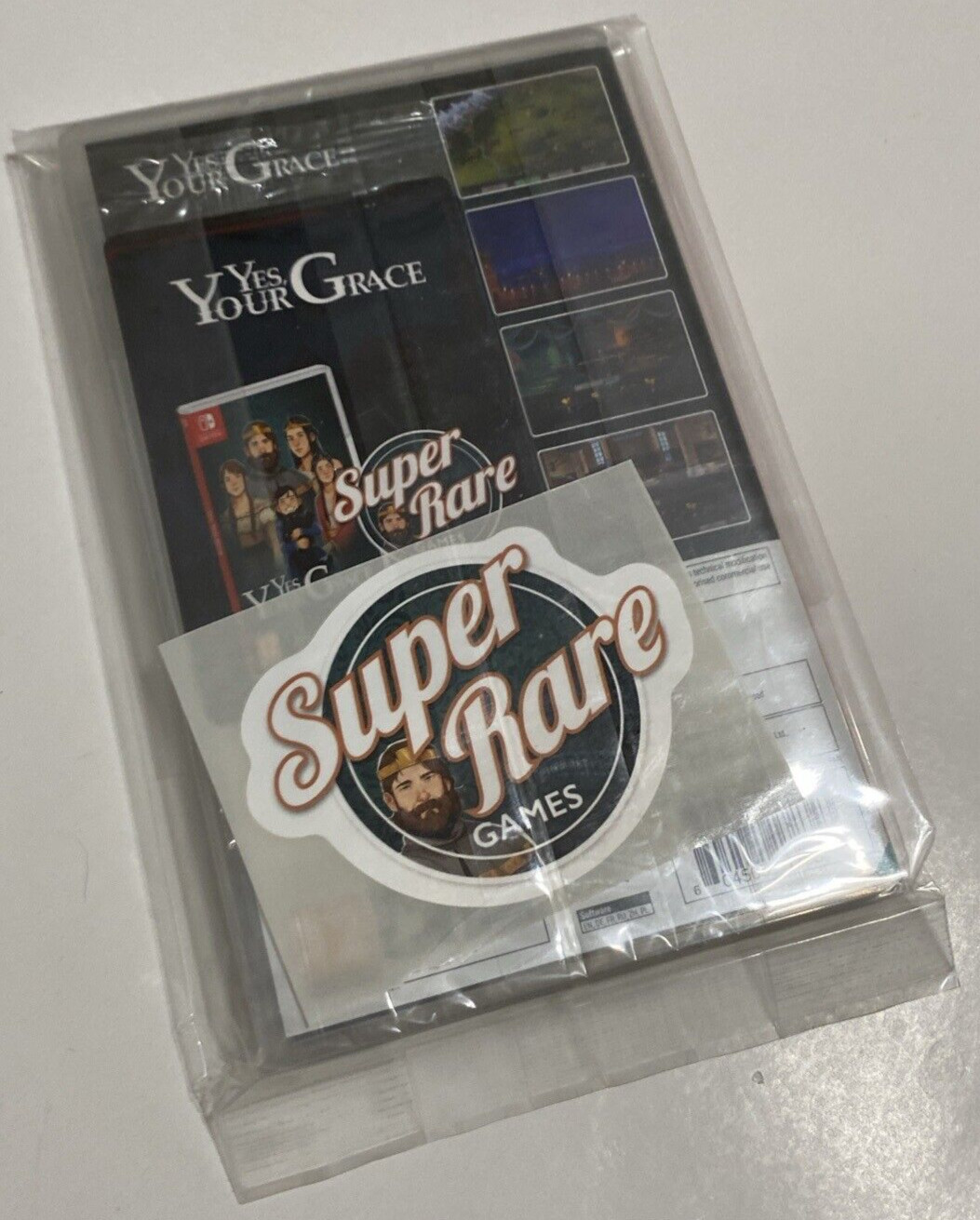 SEALED Yes, Your Grace CARDS & STICKER Nintendo Switch Super Rare Games SRG #42