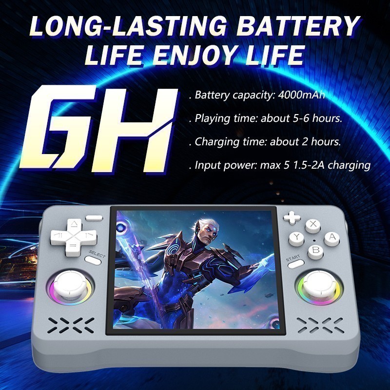 Upgraded XF40H Video Retro Handheld Game Console, 64GB-128GB 4.0in 4K HD Screen