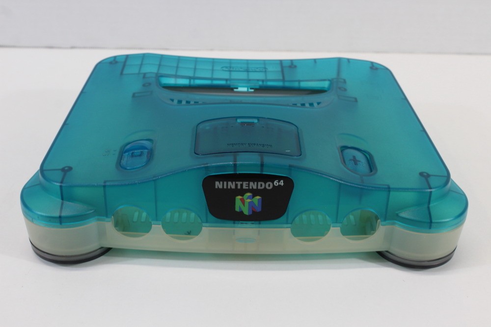 Nintendo 64 N64 OEM Toys R Us Clear Blue White Console Replacement Shell Cos.Da7