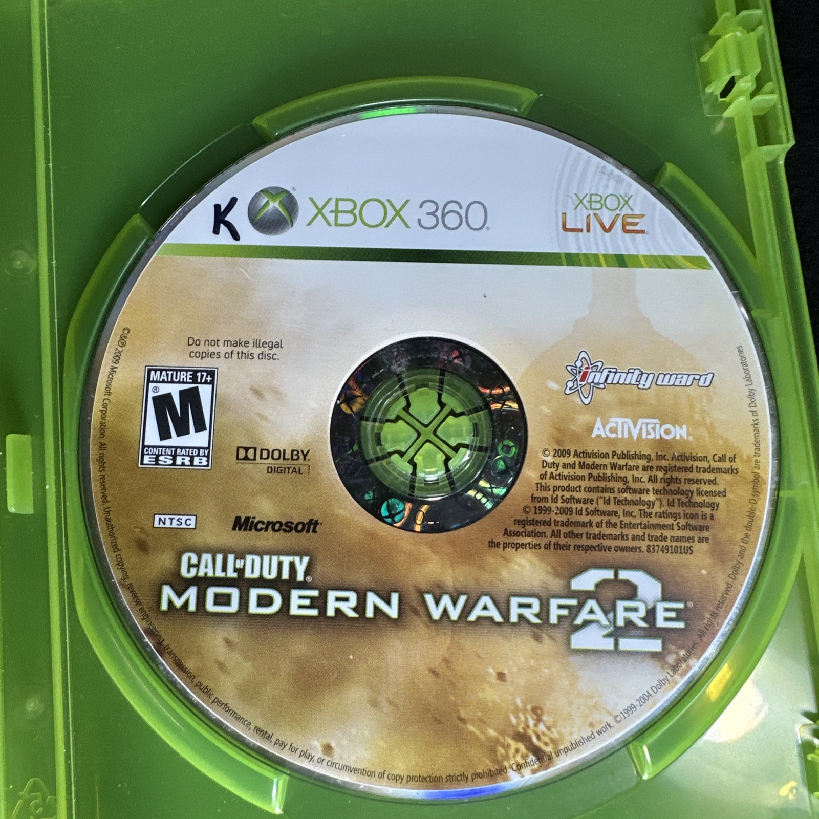 Microsoft XBox 360 Call of Duty Modern Warfare 2 Game Console System COD 250GB