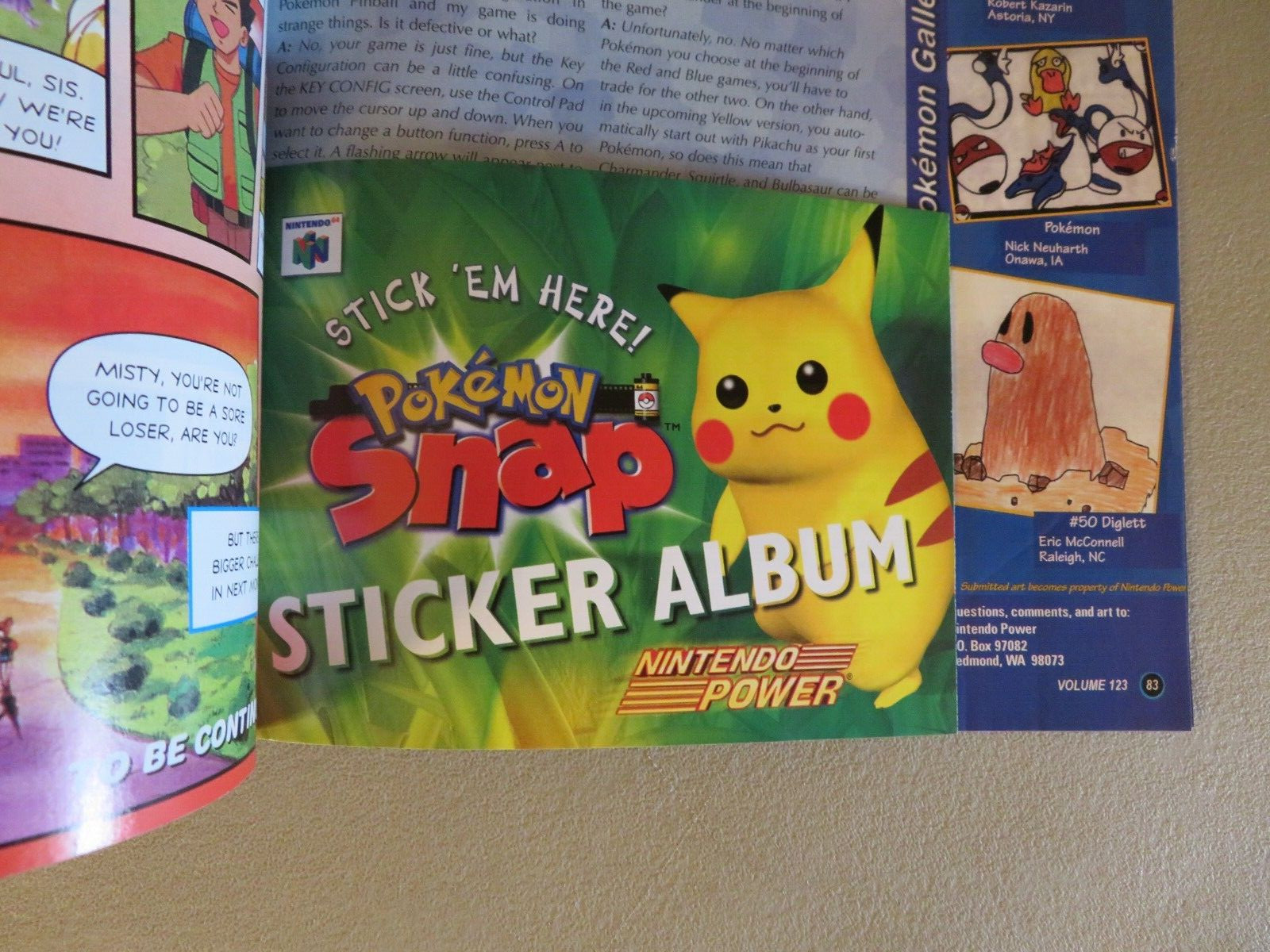 Nintendo Power Magazine Vol. 123 Hybrid Heaven, Pokémon Comic Episode 7, Poster