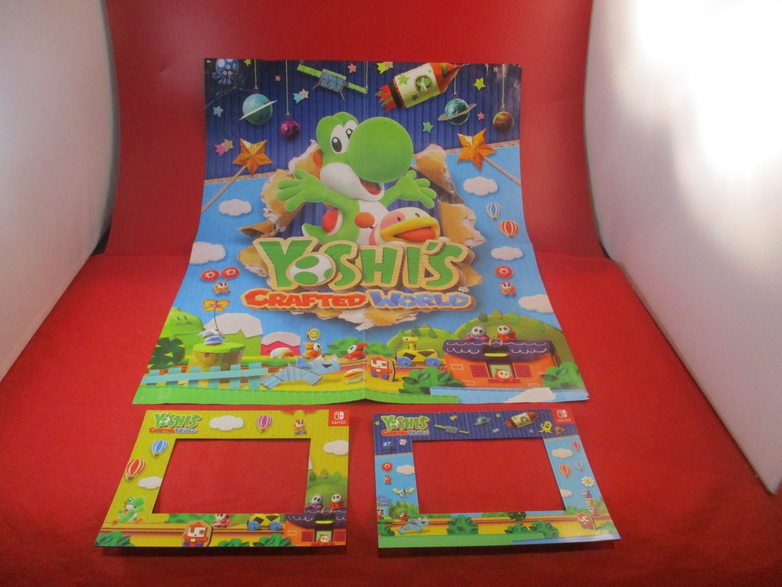 Kirby’s Extra Epic Yarn/Yoshi’s Crafted World Switch Nintendo Poster + Frames