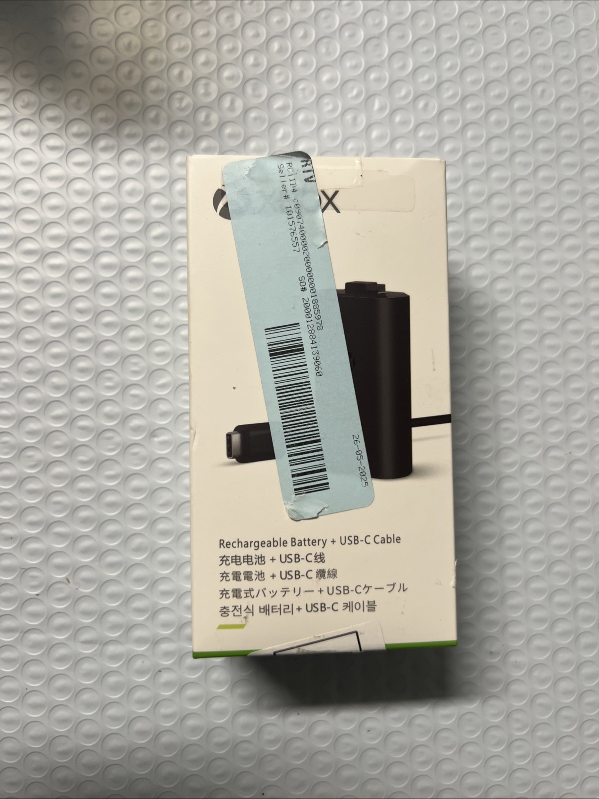 Original Xbox Rechargeable Battery + USB-C Cable XBOX Series X Series S Open Box