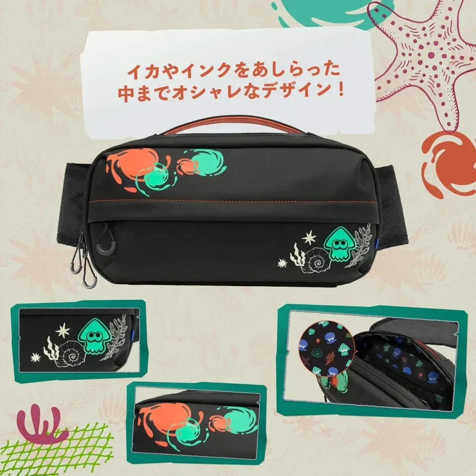 Splatoon Raiders 2WAY Shoulder Pouch for Nintendo Switch 2 Official HORI PSL NEW