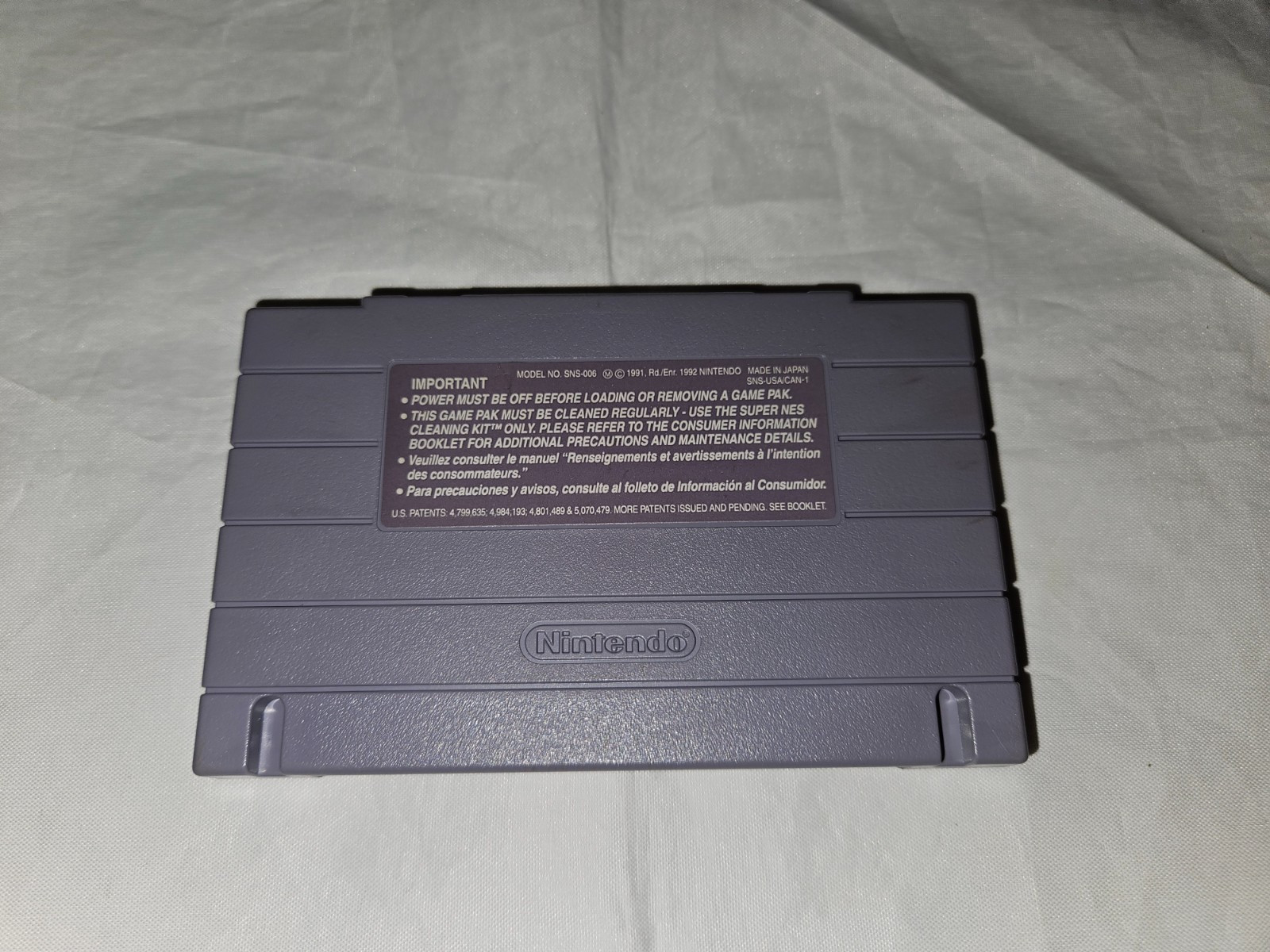 Rex Ronan Experimental Surgeon Cartridge Only Authentic SNES Super Nintendo 1993